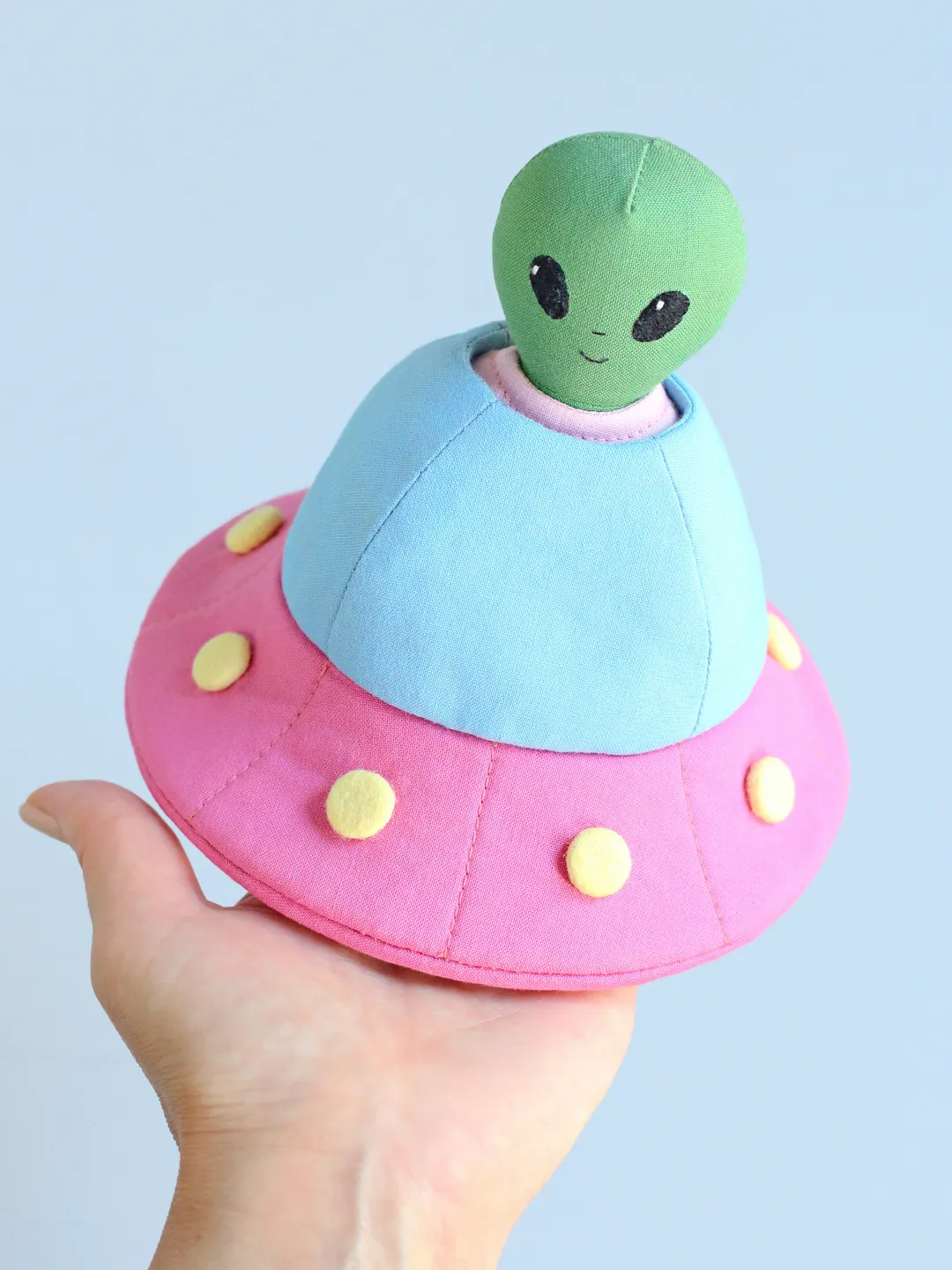 2 PDF Mini Alien Doll and Flying Saucer (UFO) Sewing Patterns Bundle