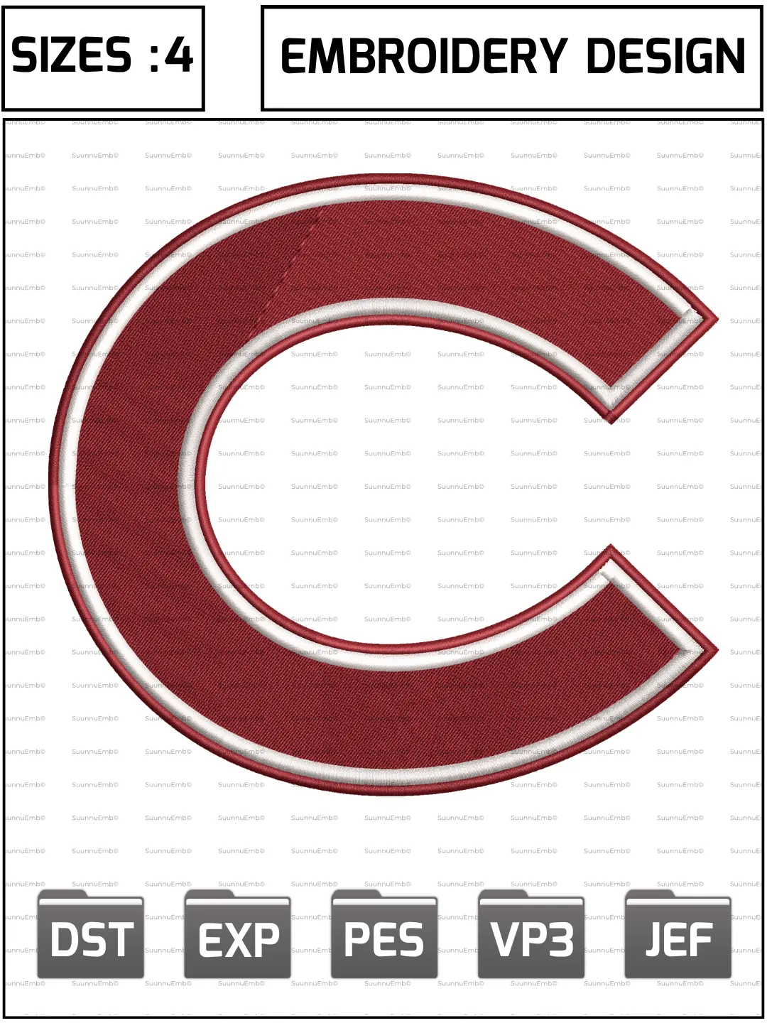 Colgate Raiders Logo Embroidery Design,NCAA Logos Embroidery Design,NCAA Teams, Machine Embroidery Design File,4 Sizes, Digital Download