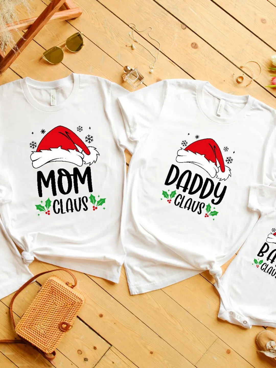 Mama Claus Christmas Shirt - Matching Family Holiday Tees