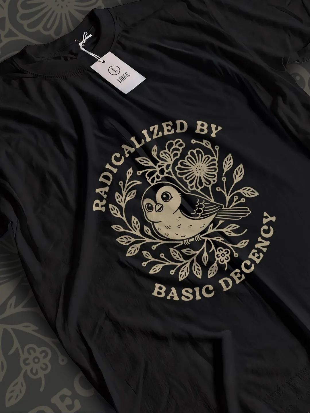 Social Justice T-Shirt: Botanical Bird Design - Activist Apparel
