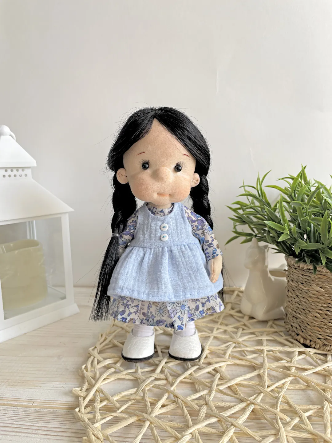 Handmade Textile Doll Art Doll Waldorf Doll Inspiration Birthday Gift for Girl
