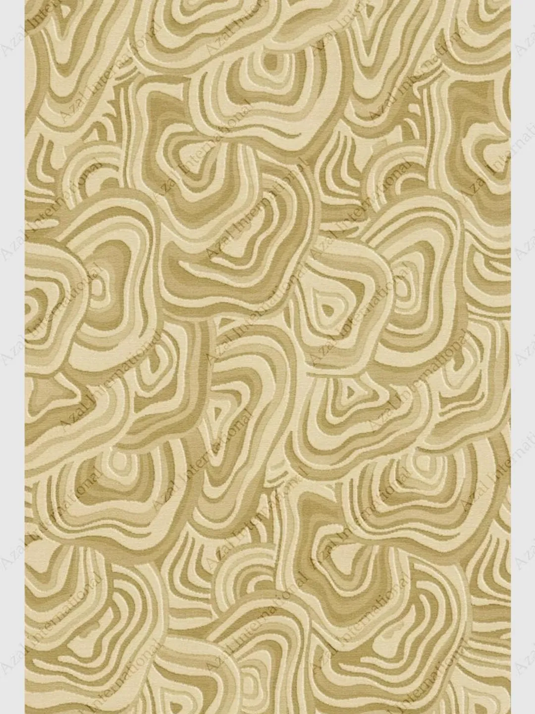 Topography Rug Pattern Hand Tufted Abstract Topographic Rug in Beige & Sand – Modern Organic ...