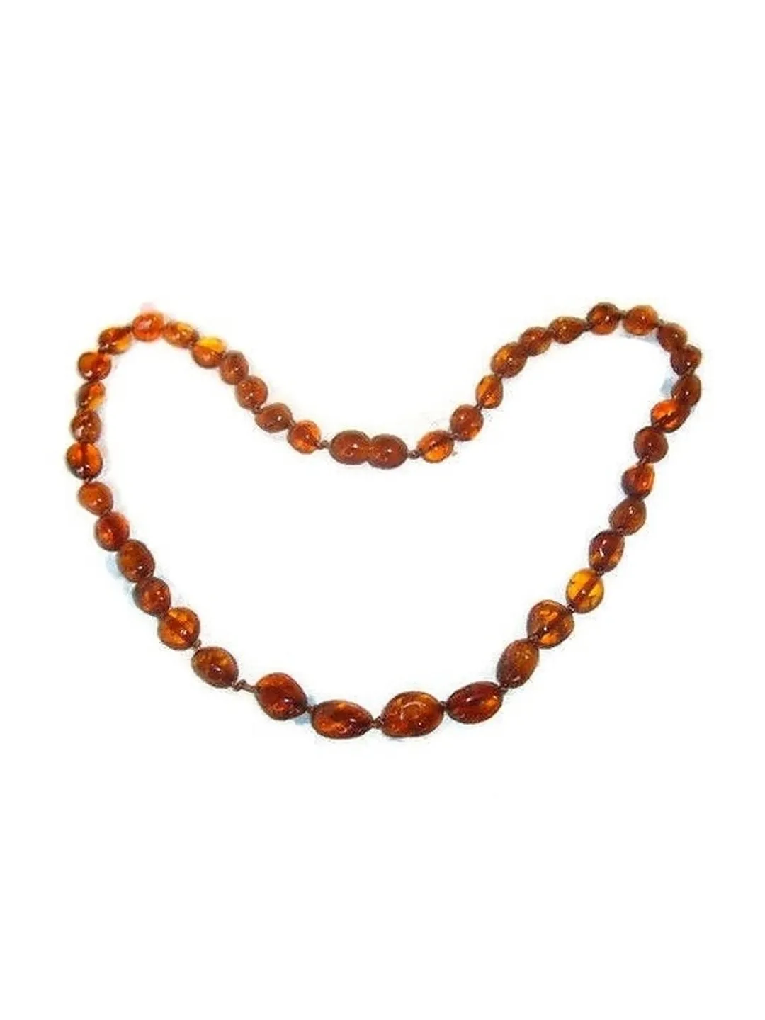 Natural Amber Small Necklace Healing Baltic Amber Stone Jewelry Choker necklace For Young Women beads necklace For Children 6 Years And Up 40 cm (15.75 in)