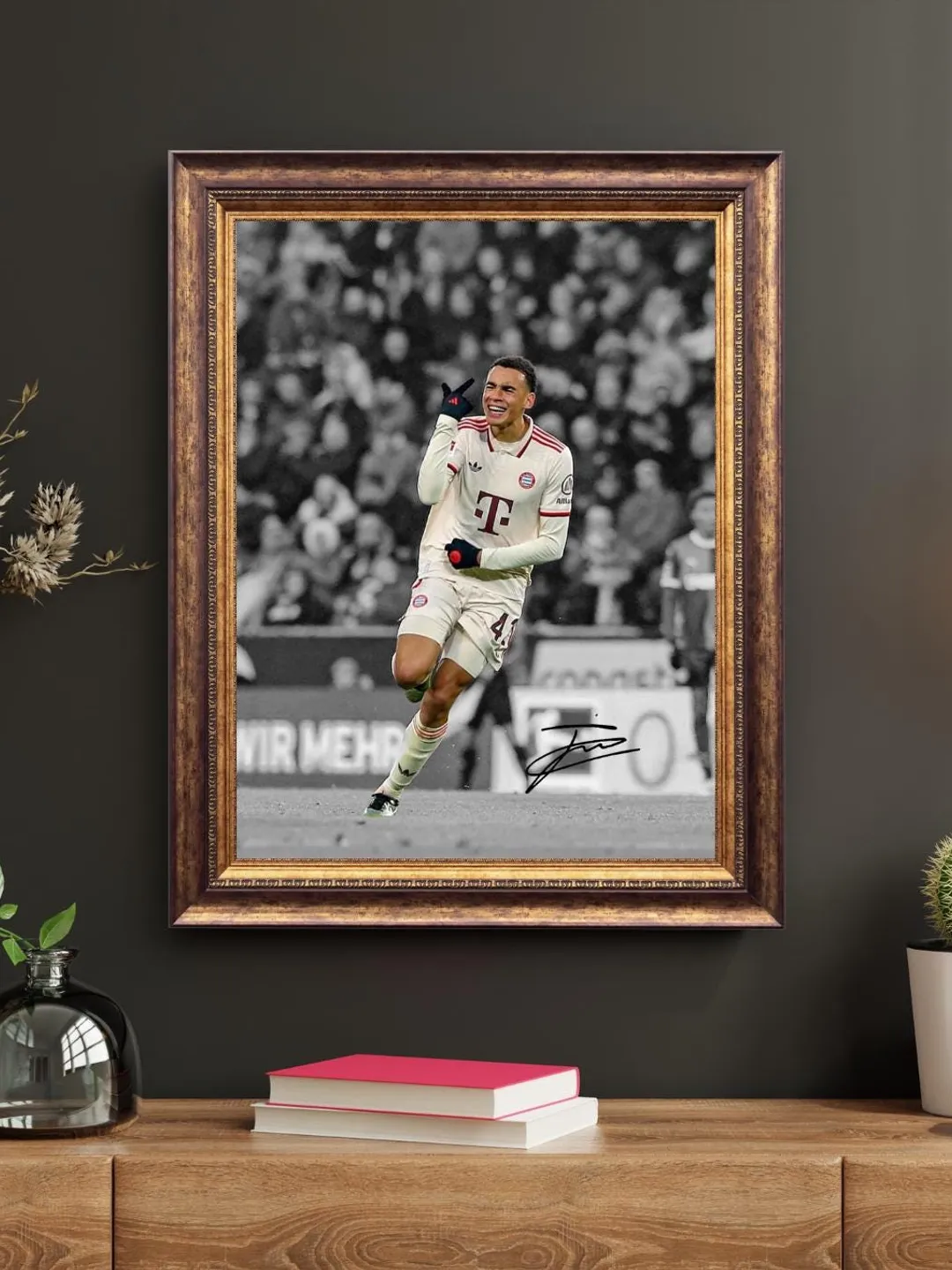 Jamal Musiala Poster Wall Art Bayern Munich Star Print Football