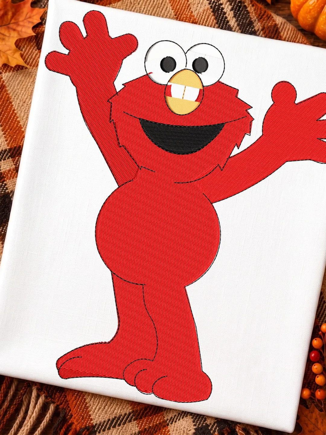 Elmo Full Body Embroidery Design, Sesame Street Character Machine