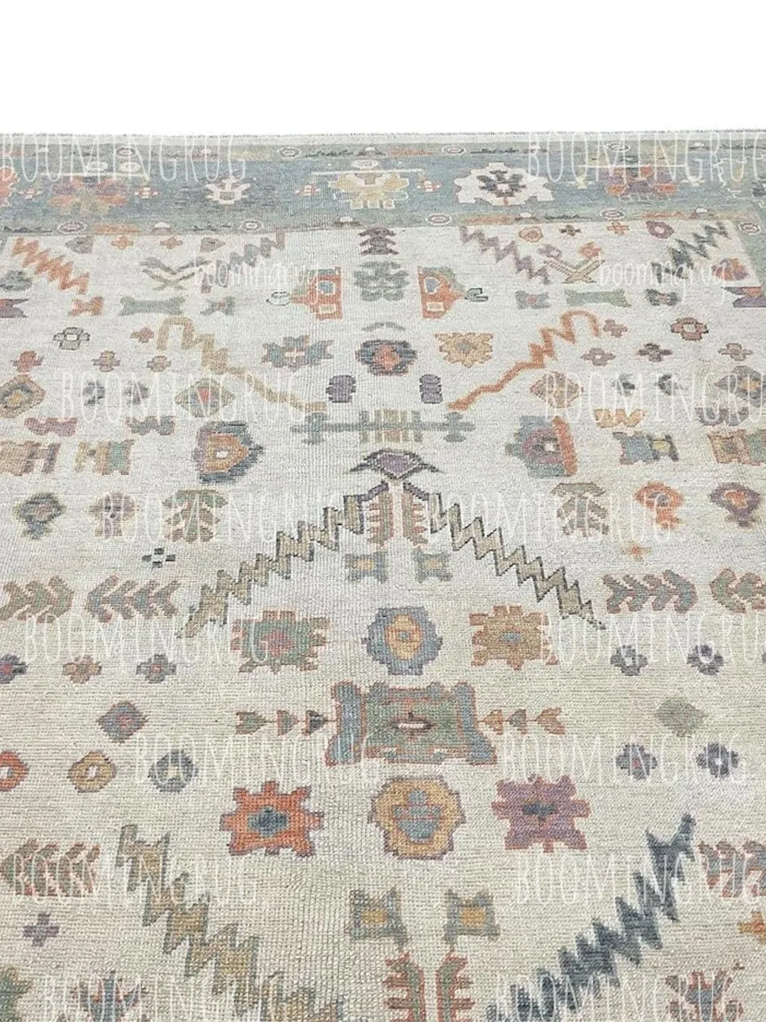 Tukish Wool Rug Purple Oushak Rug, Handwoven Turkish Wool Area Rug, Vintage Floral ...