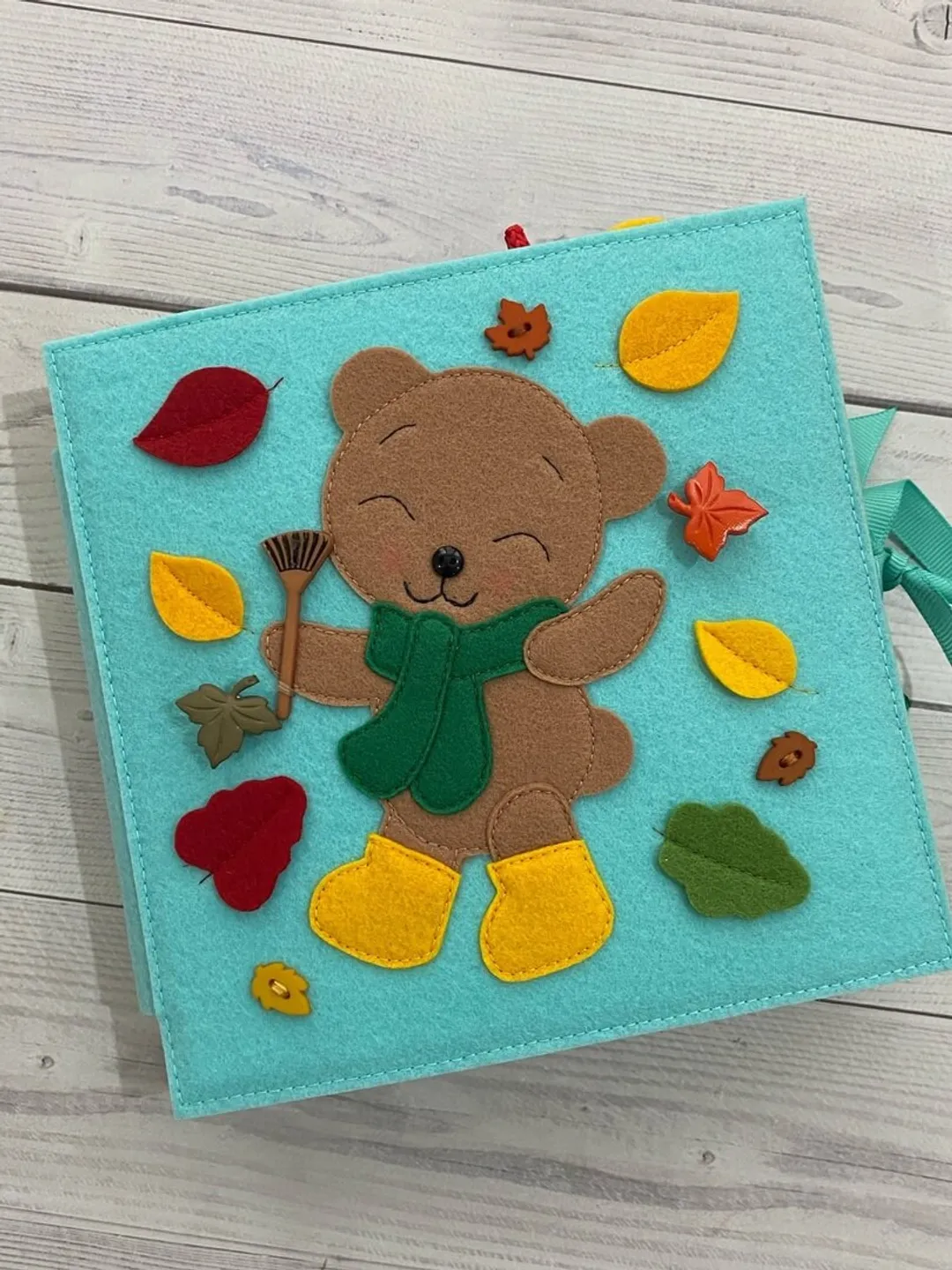 Autumn Quiet book pattern pdf, Felt activity book pattern pdf, DYI Quiet book sewing for kids 2, 3, 4 year old, Baby soft book tutorial