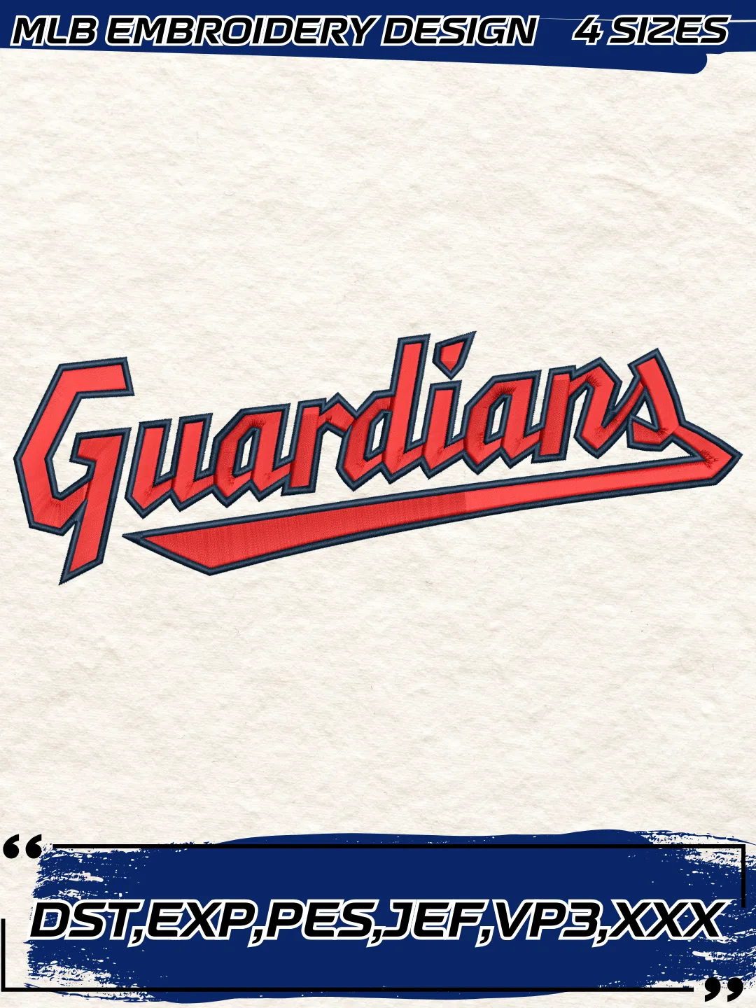 Cleveland Guardians Wordmark Logo Embroidery Design,MLB Embroidery ...