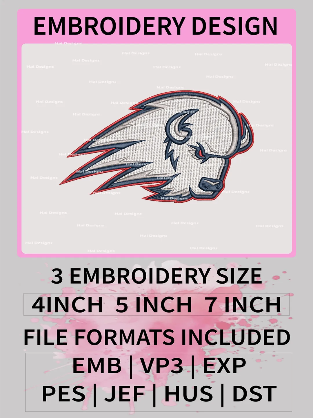 NCAA Utah Tech Trailblazers Embroidery File, 3 Sizes, 6 Formats, NCAA Machine Embroidery Design, NCAA Logo, NCAA Teams