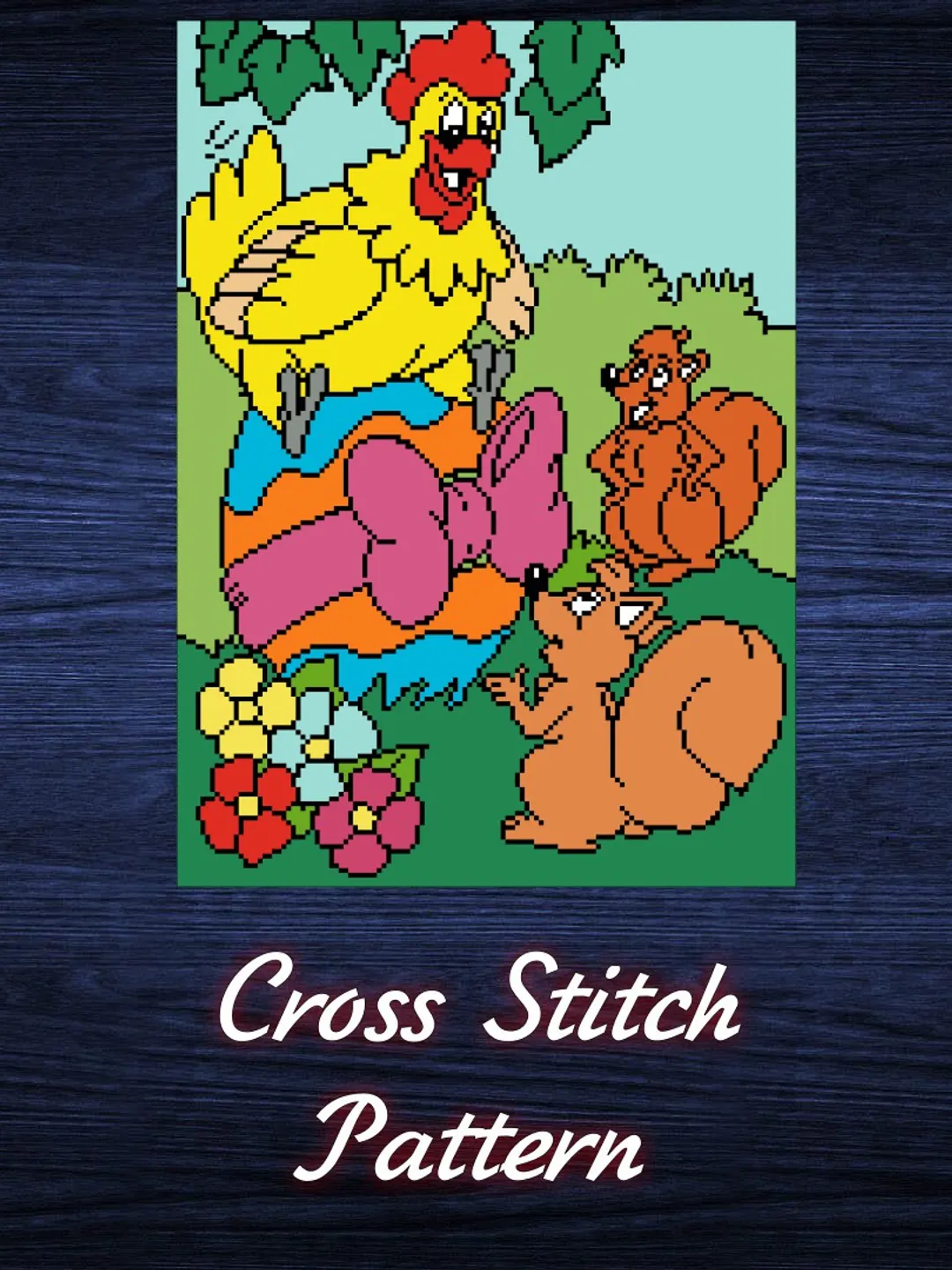 Cross Stitch Pattern Easter Egg Digital Download PDF