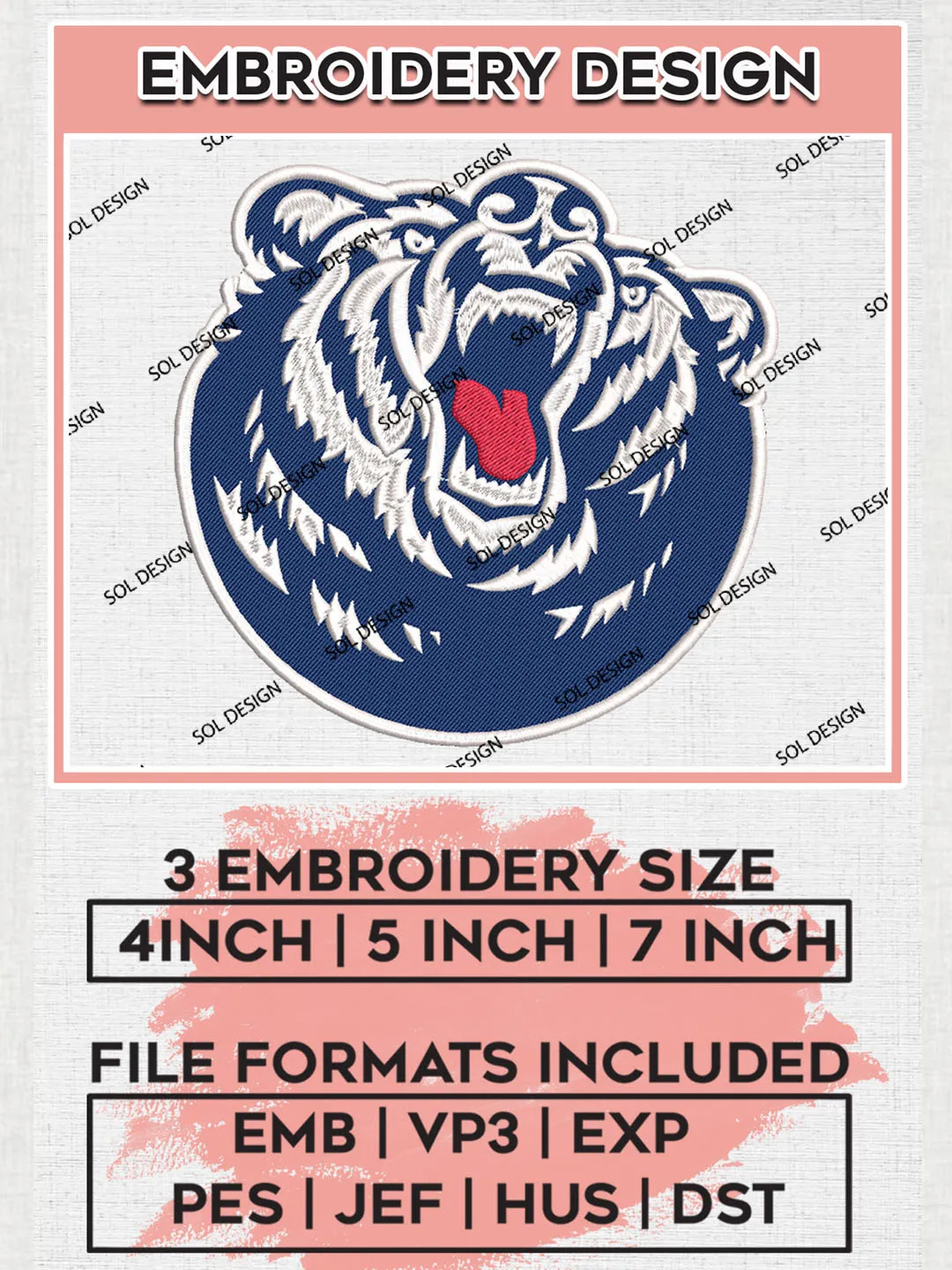 Belmont Bruins Embroidery Designs, NCAA Logo Embroidery Files, NCAA Belmont Bruins Logo, NCAA Embroidery Designs, Machine Embroidery Designs, Digital Download