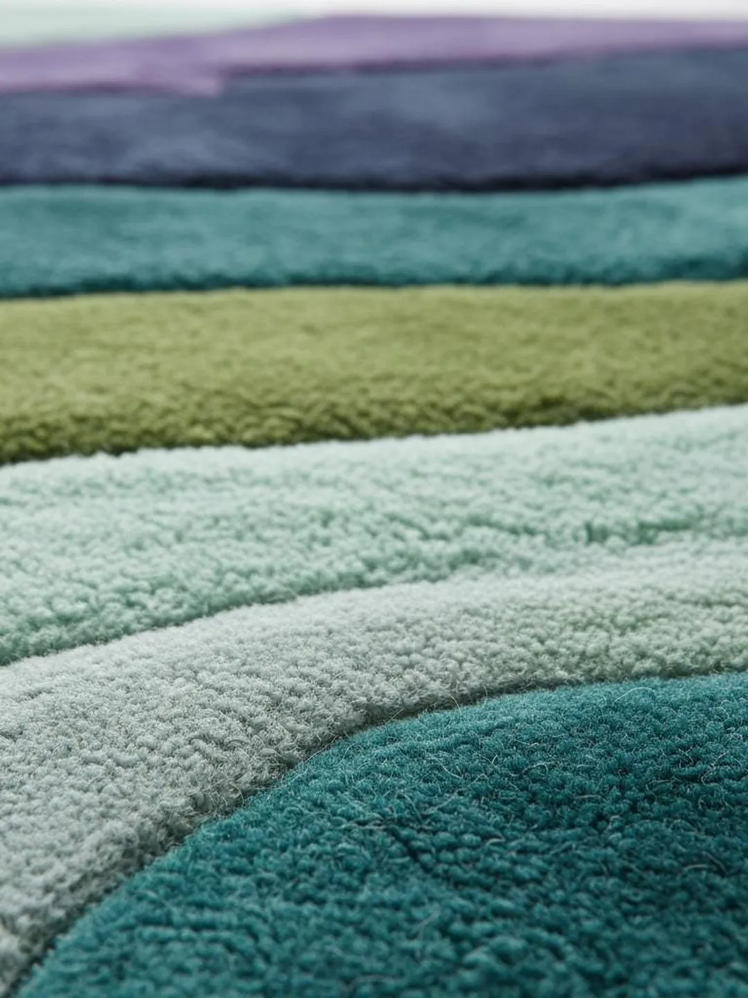 Hand-Tufted Wool Wave Rug | Mid-Century Modern, Boho-Luxury Decor