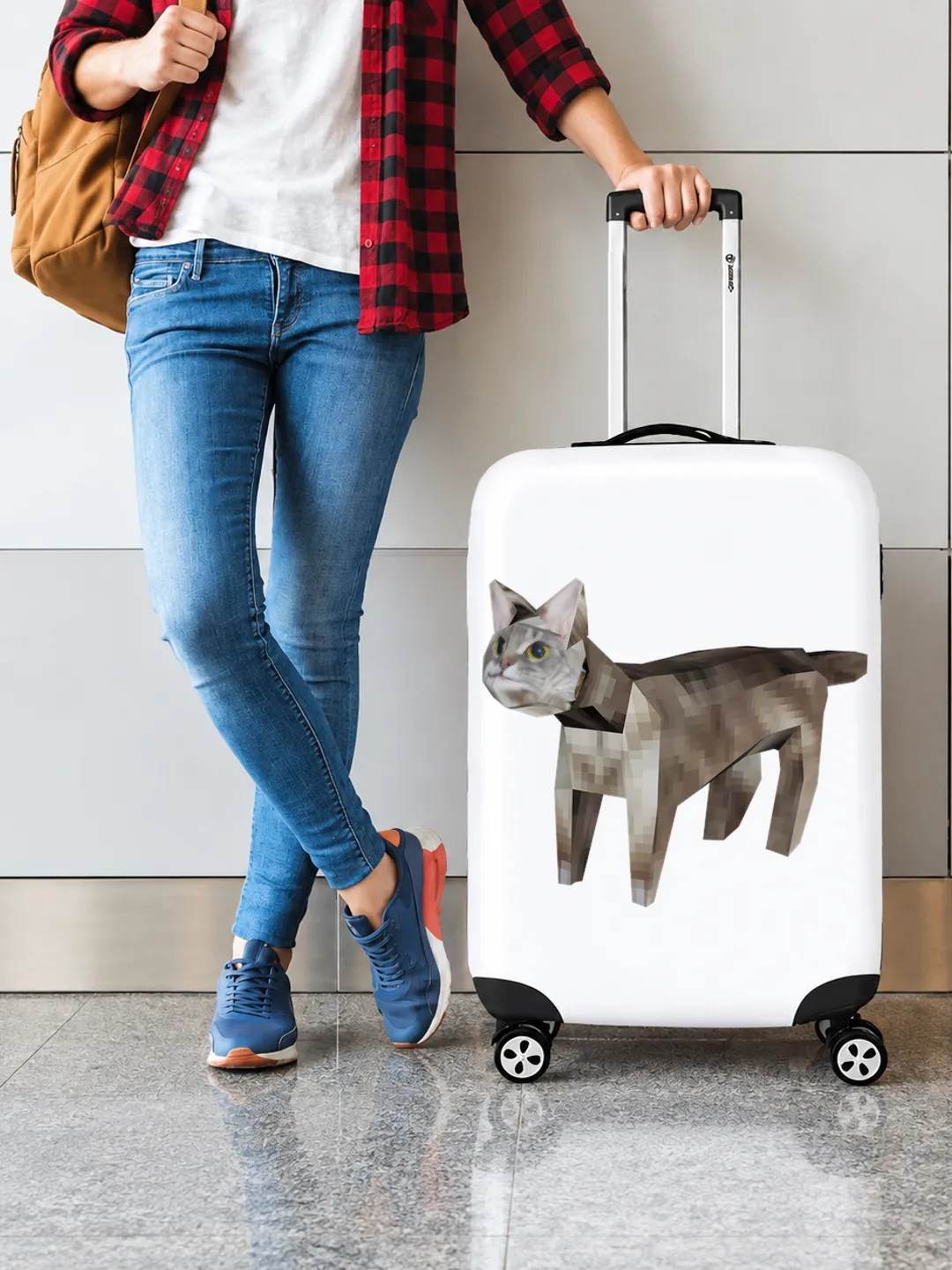 Y2K cat - Print Luggage Cover
