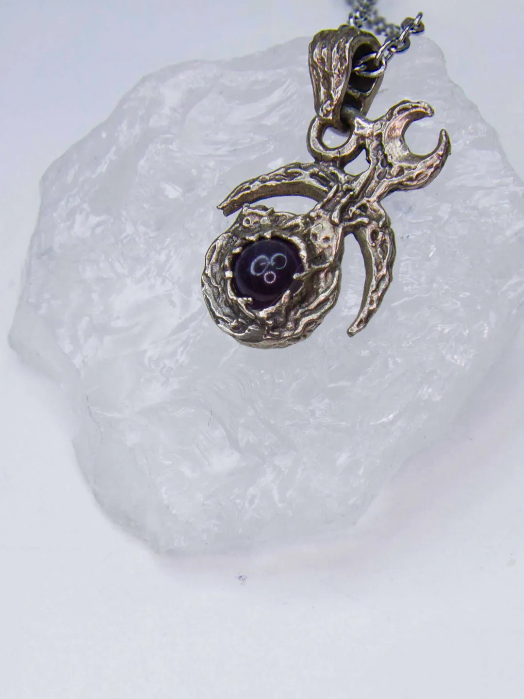 Handmade Pendant Symbol of Slaanesh (GermanSilver - CuNiZn)