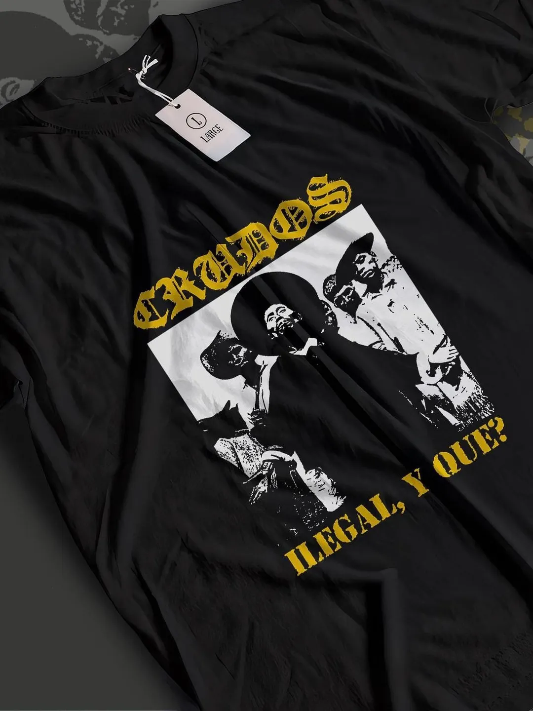 Los Crudos Band T-Shirt Illegal Y Que Hardcore Punk Tee Queercore