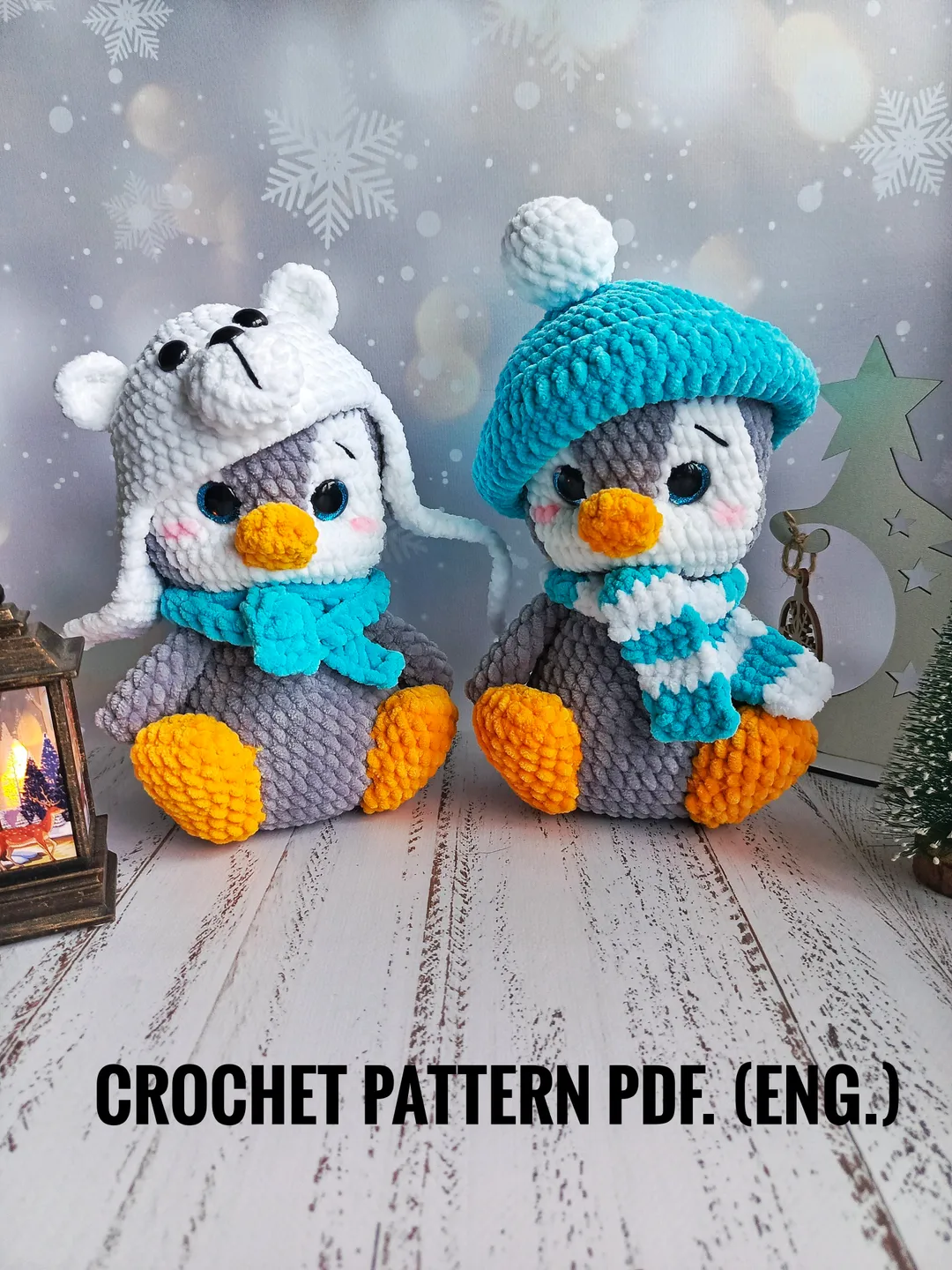 Crochet Patterns Penguin Amigurumi, Crochet Winter Toy Patterns, Crochet Penguin Christmas Ornament, Easy Holiday Amigurumi Crochet Pdf