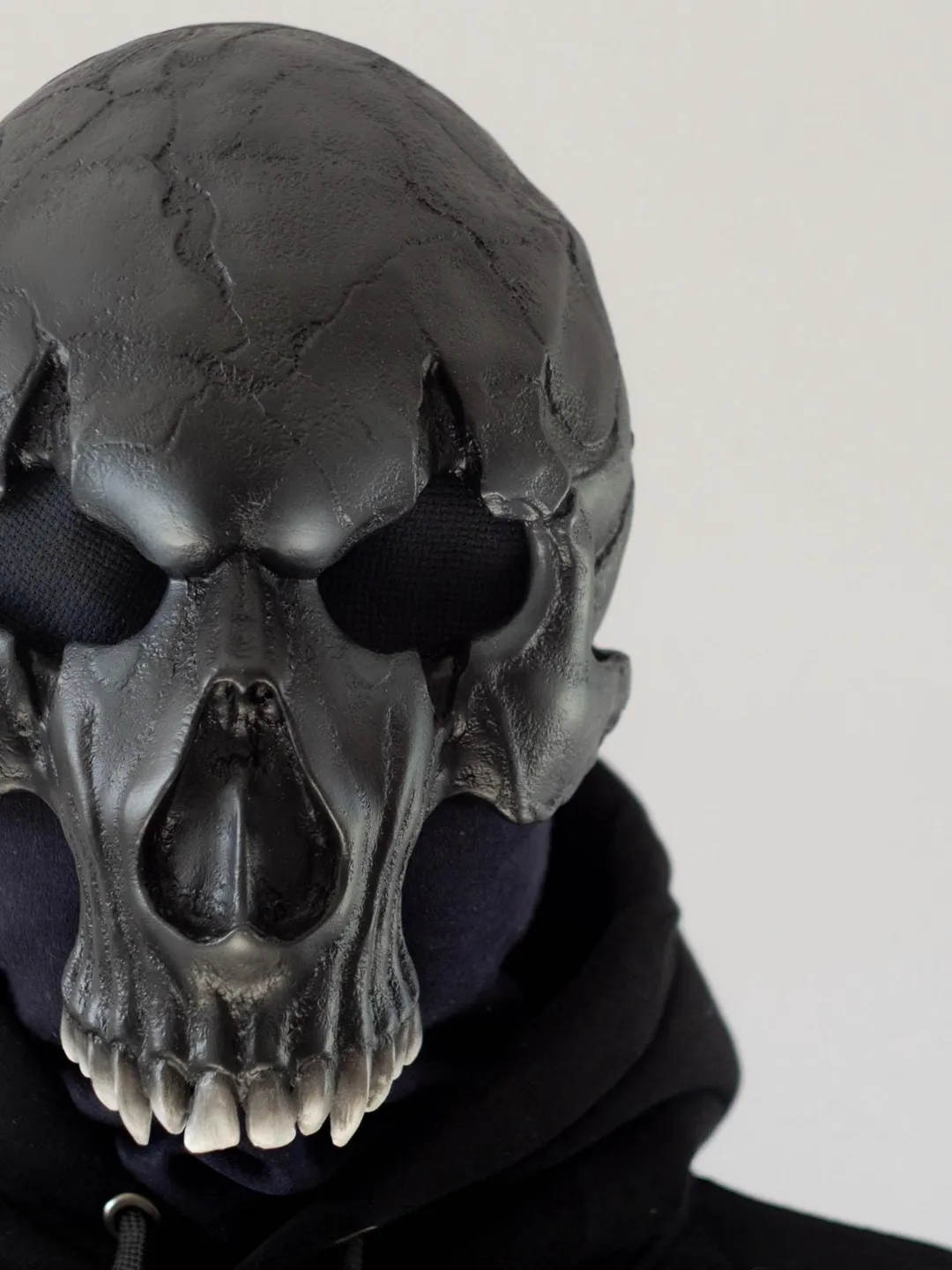 Black Balaclava mask, Monster mask, Demon Skull, Biker Mask, Halloween Mask Scary, Custom Cosplay Mask, Creepy Mask