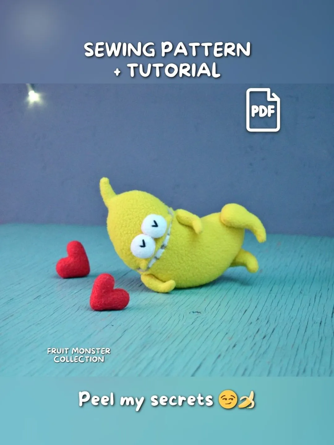 Plush Pattern Tutorial PDF Plush Lemon Pattern – Fleece Softie Toy Tutorial