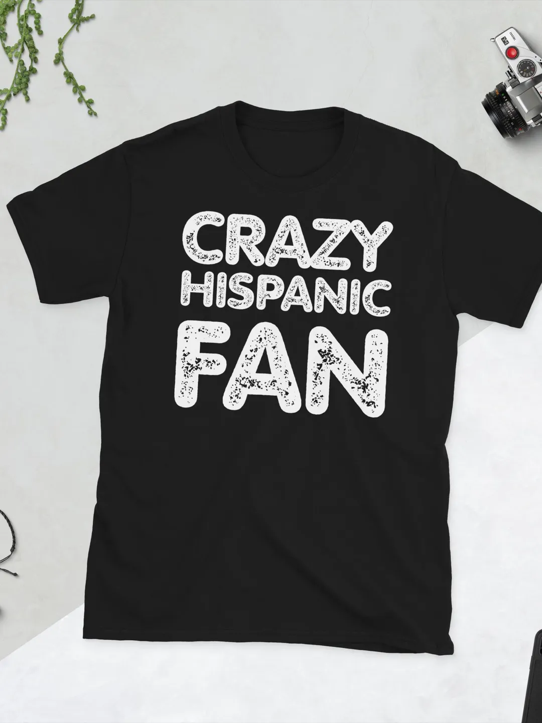 Hispanic Pride Fan Graphic T-Shirt, Distressed Retro Style Latino Culture Tee, Men's Women's Spanish Heritage Shirt, Gift for Passionate Fan