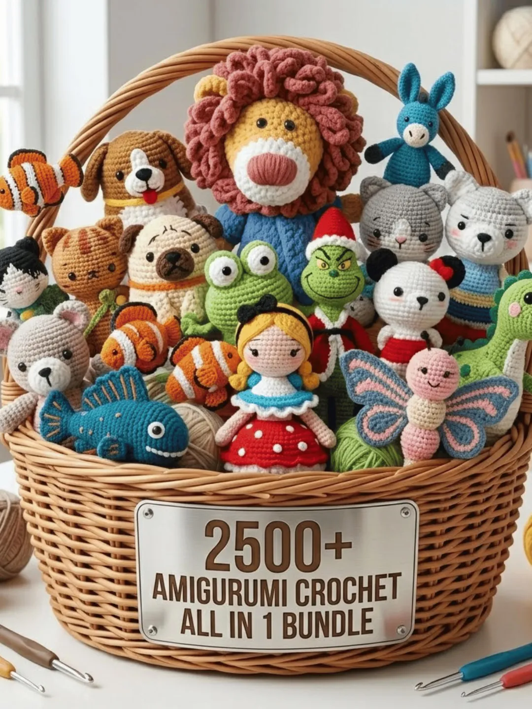 2500+ Amigurumi Crochet Patterns Bundle, Mega Crochet Pattern Ultimate Collection, Cute Animals Crochet PDF, Doll Pattern, Amigurumi pattern