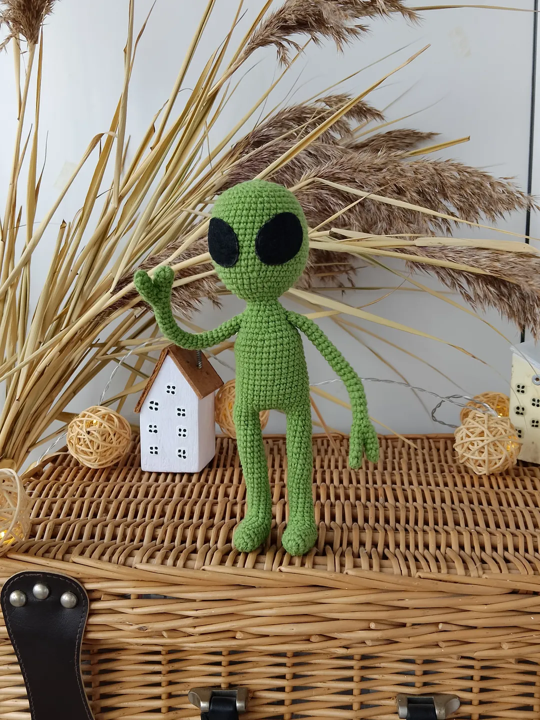 Green alien doll, Alien Shaped Plush Toy, Soft Cartoon Stuffed Doll For ...