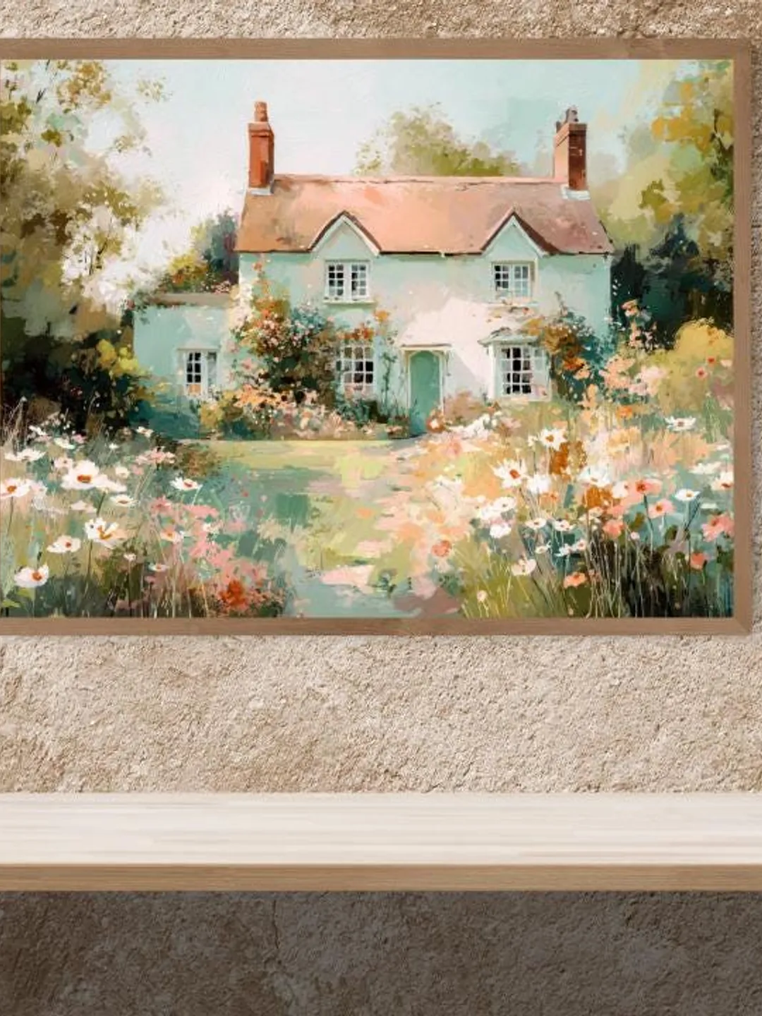 Countryside Landscape Print -Cottagecore Wall Art -French Country Decor ...