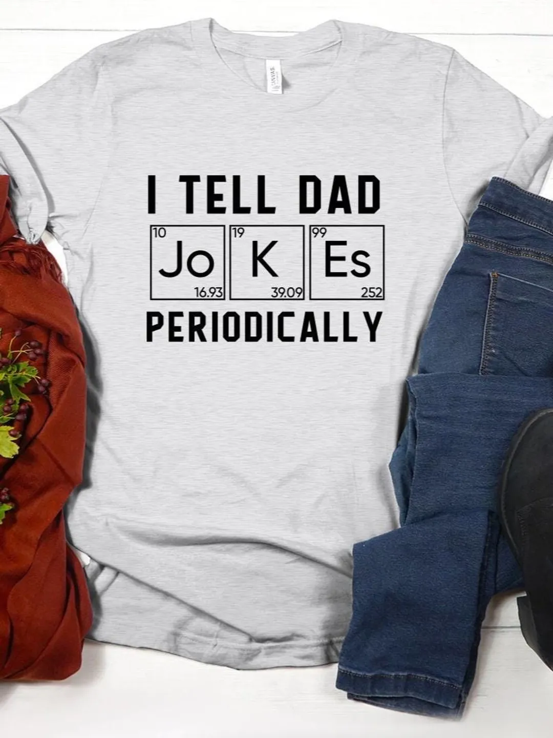 I Tell Dad Jokes Periodically Unisex T-Shirt, Fathers Day Tshirt, Dad Life, Husband Tee, Daddy Shirts, Dads and Grads, Workout, Graphic Tee