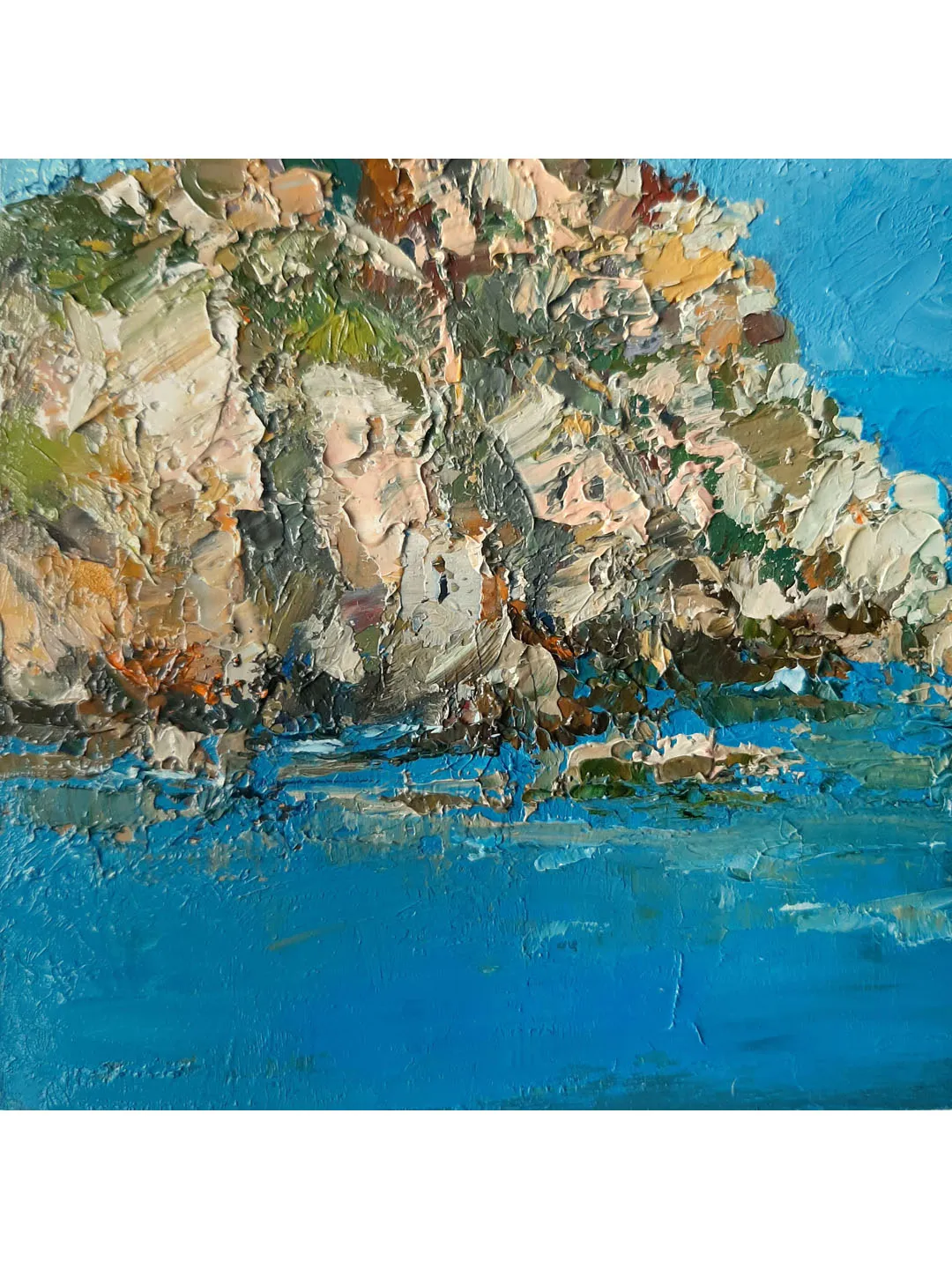 Rocky Coast Painting 9x9