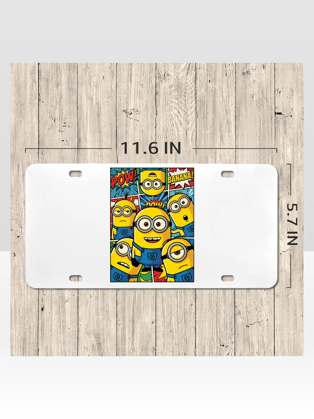 minion Y2K License Plate