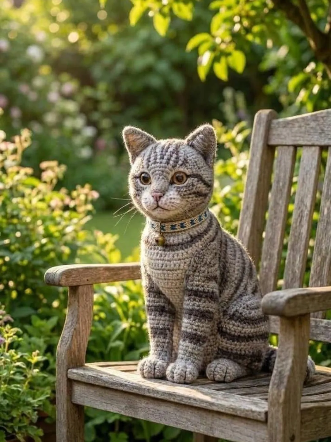 Tabby Pattern Circular Realistic Tabby Cat Crochet Pattern, Amigurumi Kitten PDF Tutorial