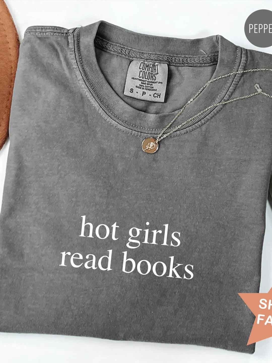 Comfort Colors® Hot Girls Read Books Shirt, Funny Shirt for Librarian, Book Lover T-Shirt, Gift for Bookworms, Book Nerd Gift Teacher Shirt