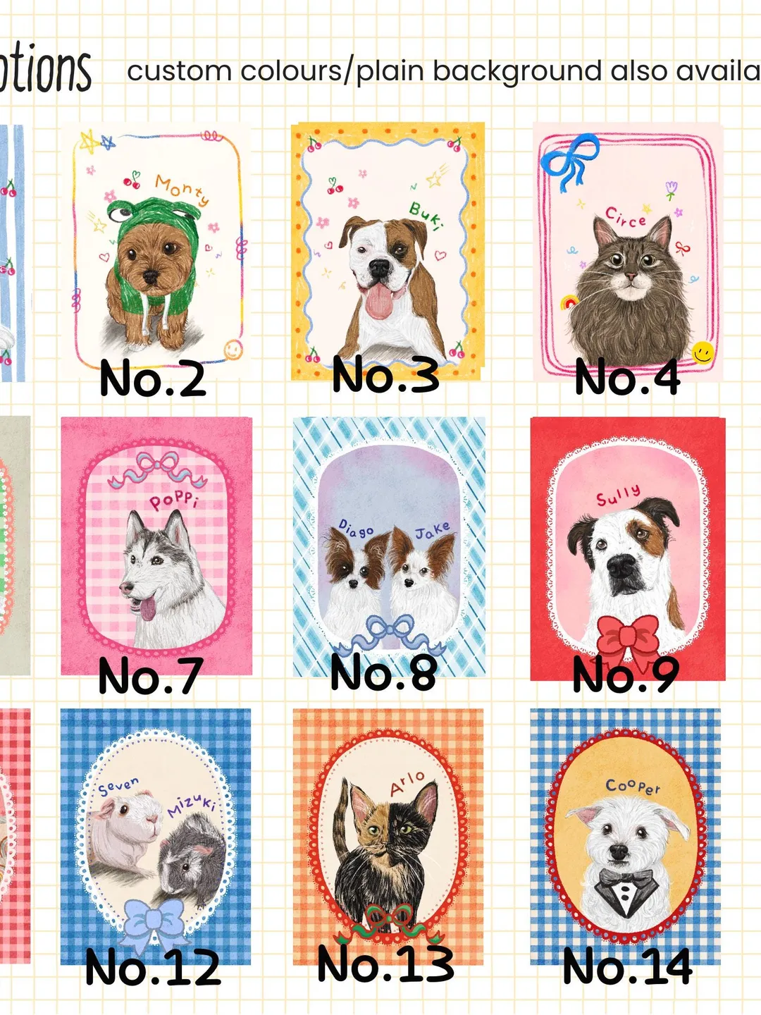Badly Drawn Dog Pet Portrait Personalized Cute Dog Portrait Unique Dog ...