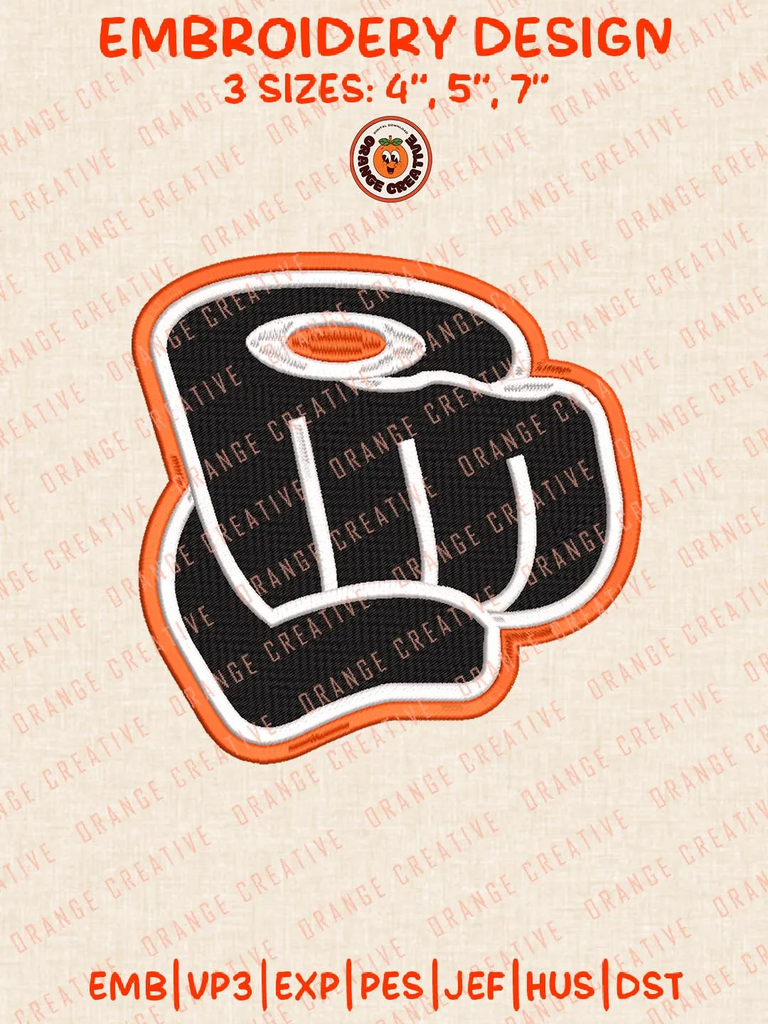 Philadelphia Flyers Logos Embroidery Designs, NHL Hockey Team Logo Embroidery Files, Machine Embroidery Design File, 4 Sizes, Custom Size, Digital Download