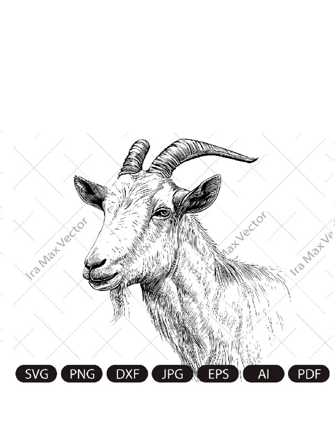 Goat Svg, Goat Clipart, Goat Png, Goat Head, Goat Face svg , Goat Silhouette, Animals Silhouette