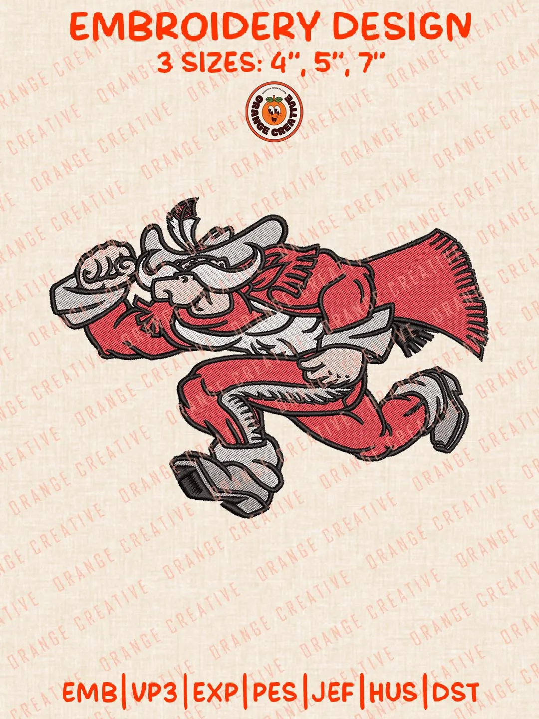 UNLV Rebels Mascot Logos Embroidery Design Files, NCAA Logos Embroidery Designs, NCAA Machine Embroidery Files, 3 Sizes, Custom Sizes, Instant Download