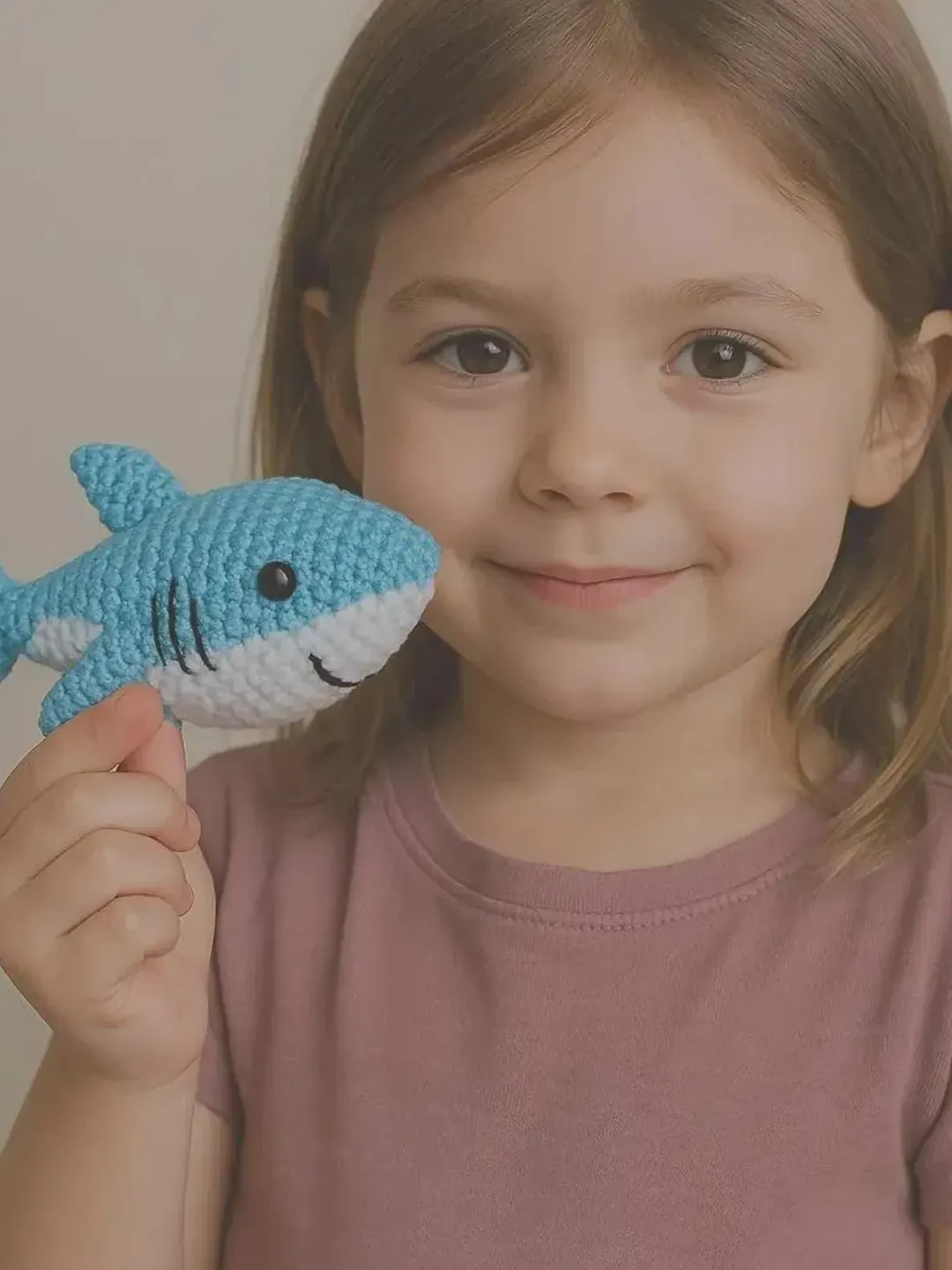 Baby Shark Amigurumi Crochet Pattern PDF – Small Plush Toy Tutorial – Beginner Friendly Stuffed Animal Pattern – Ocean Nursery Decor