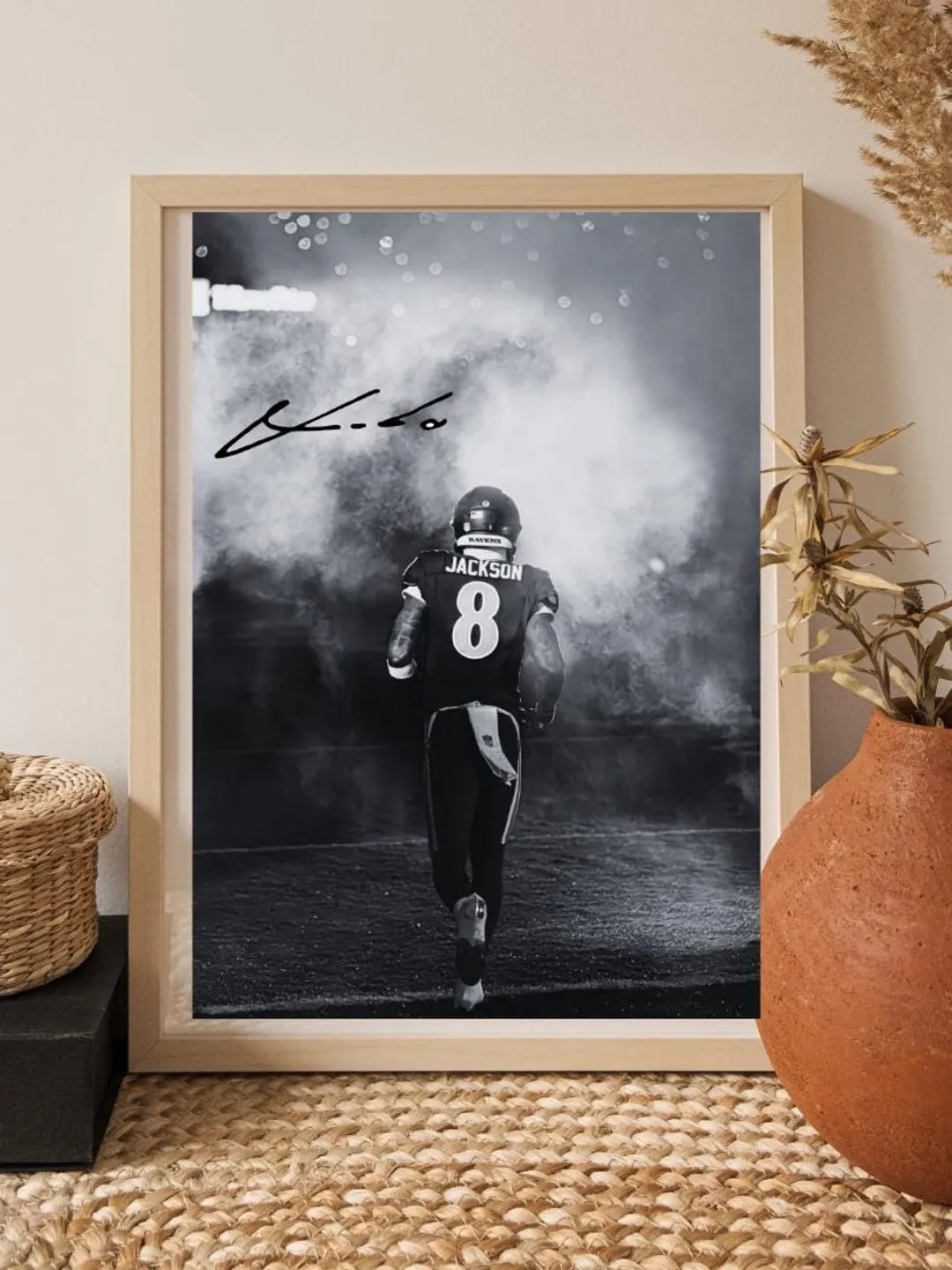 Justin Jefferson Printable Wall Art | NFL Football Game Room Decor