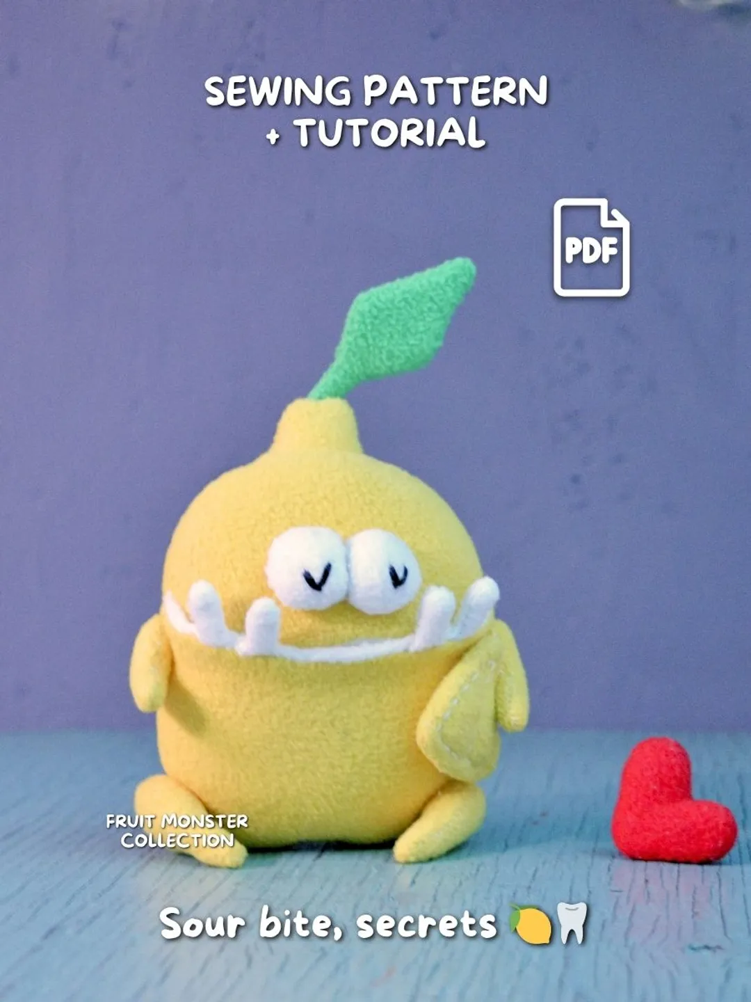 Tutorial Terry Plusg Elephant Plush Sewing Pattern with Secret Mouth Pocket PDF Tutorial