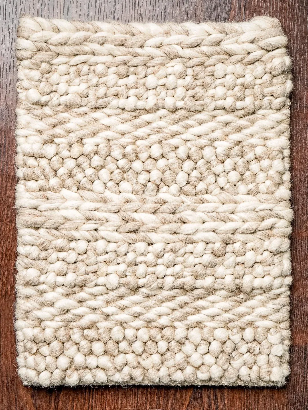 Very Chunky Rug Handwoven Multi Patterned Chunky Scandinavian decor Indoor Wool Rug ...