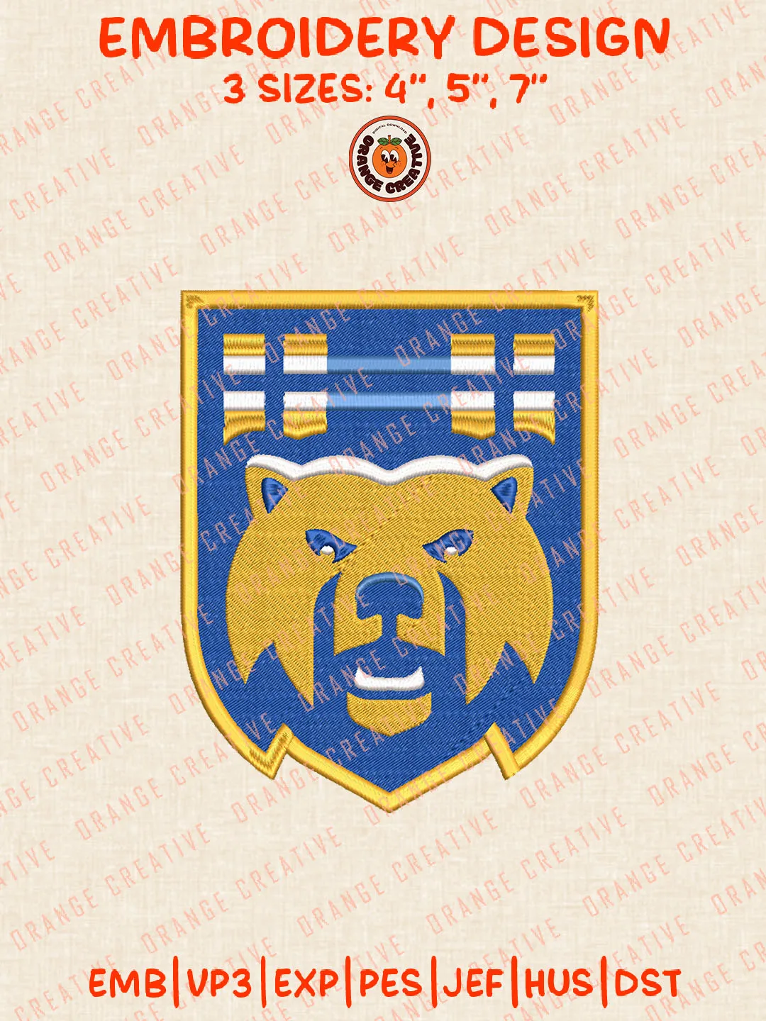 NCAA UC Riverside Highlanders Logo Embroidery Files, NCAA Highlanders Team Embroidery Designs, Football Team Machine Embroidery Files, NCAA Machine Embroidery, Digital Download