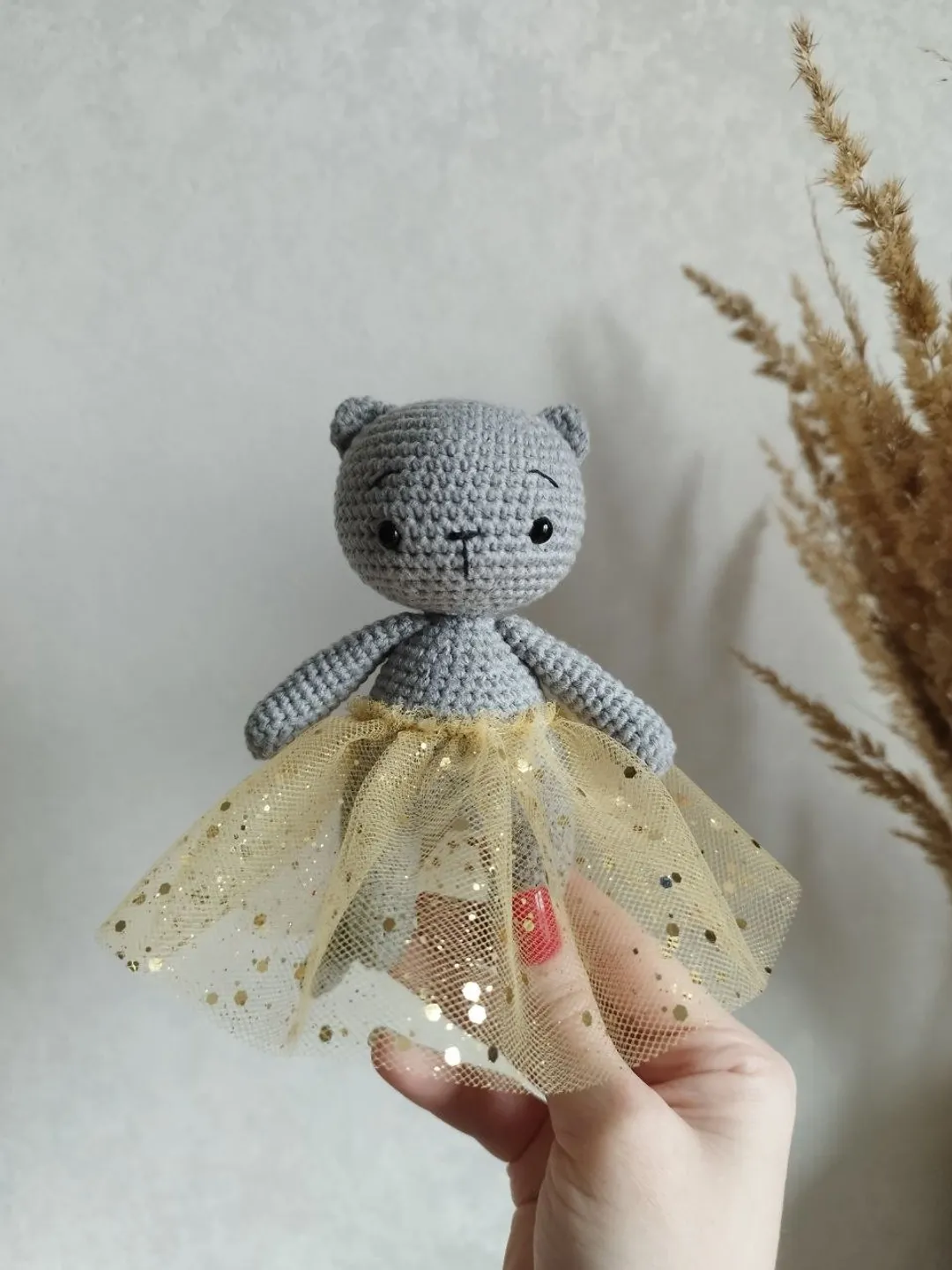 Crochet cat toy, stuffed animal toy, cat toy, amigurumi toy cat, plush cat