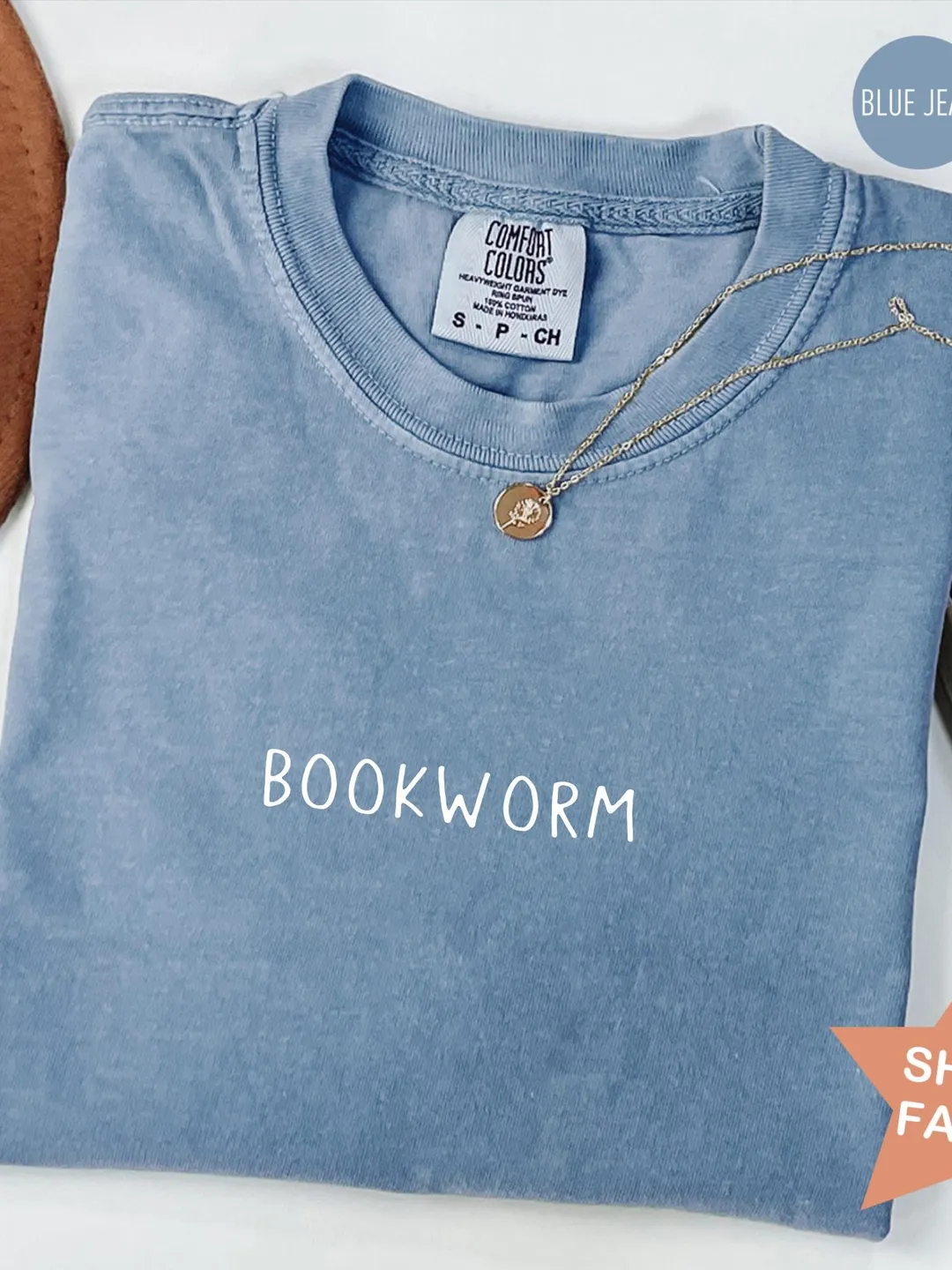 Comfort Colors Bookworm Shirt: Librarian Gift, Book Lover Tee
