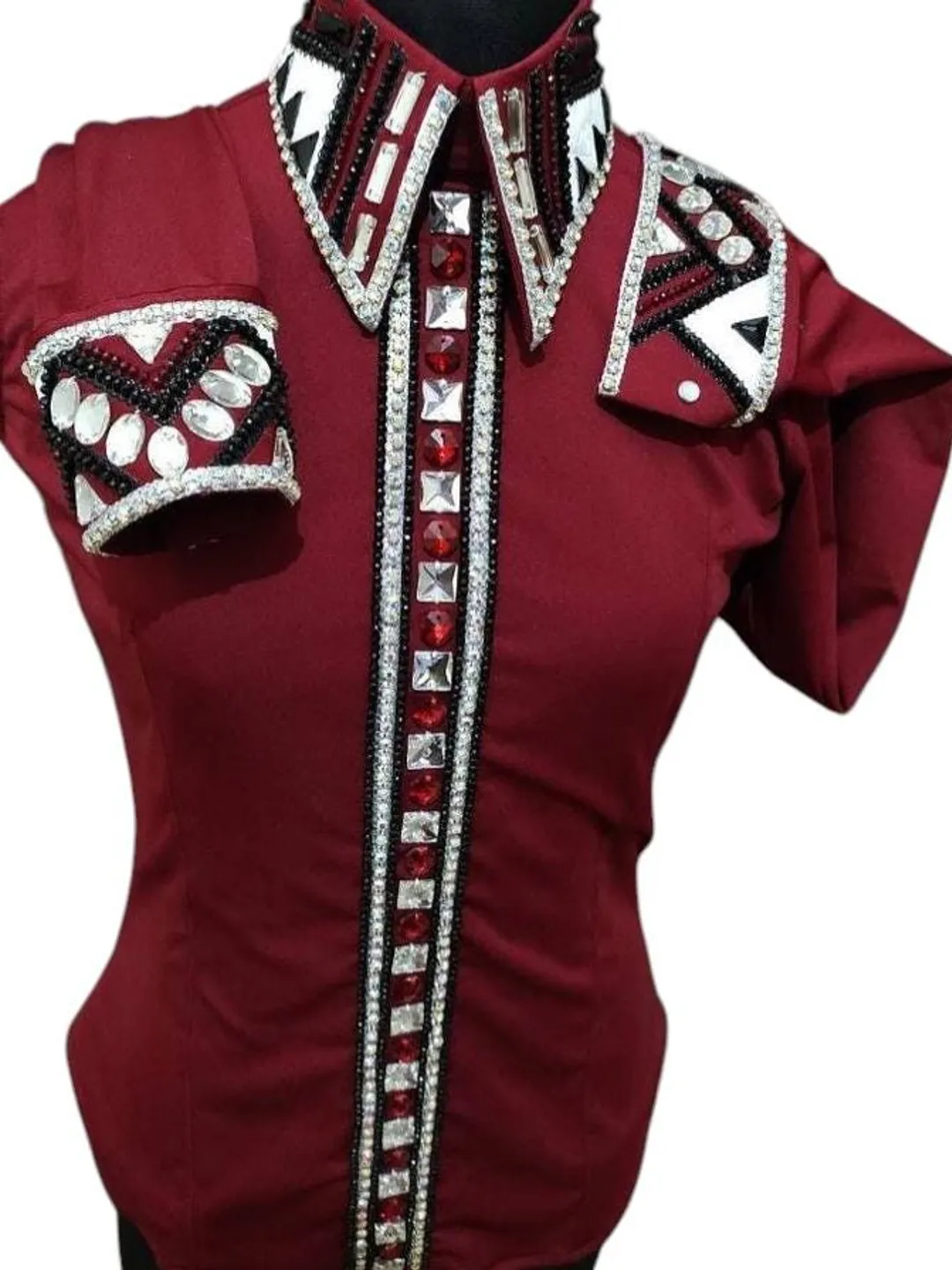 Western Light Green Riding Shirt & Matching Pad Set | Horse Show Outfit ...