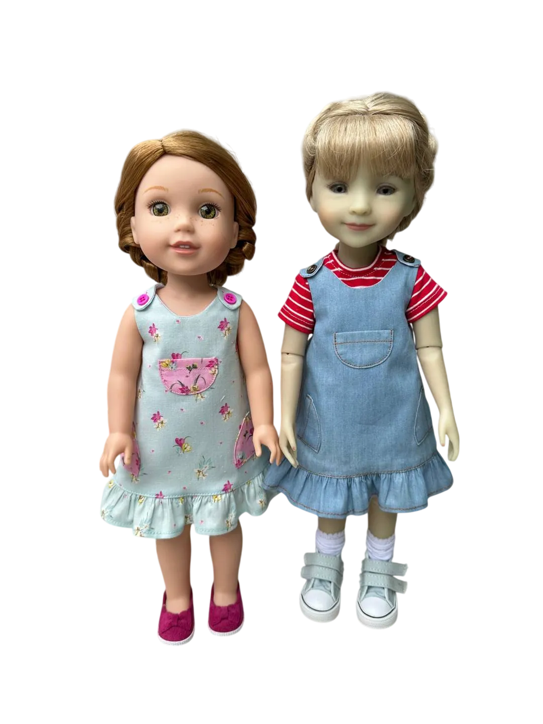 Zina Dress pattern for Ruby Red Fashion Friends and Wellie Wishers.