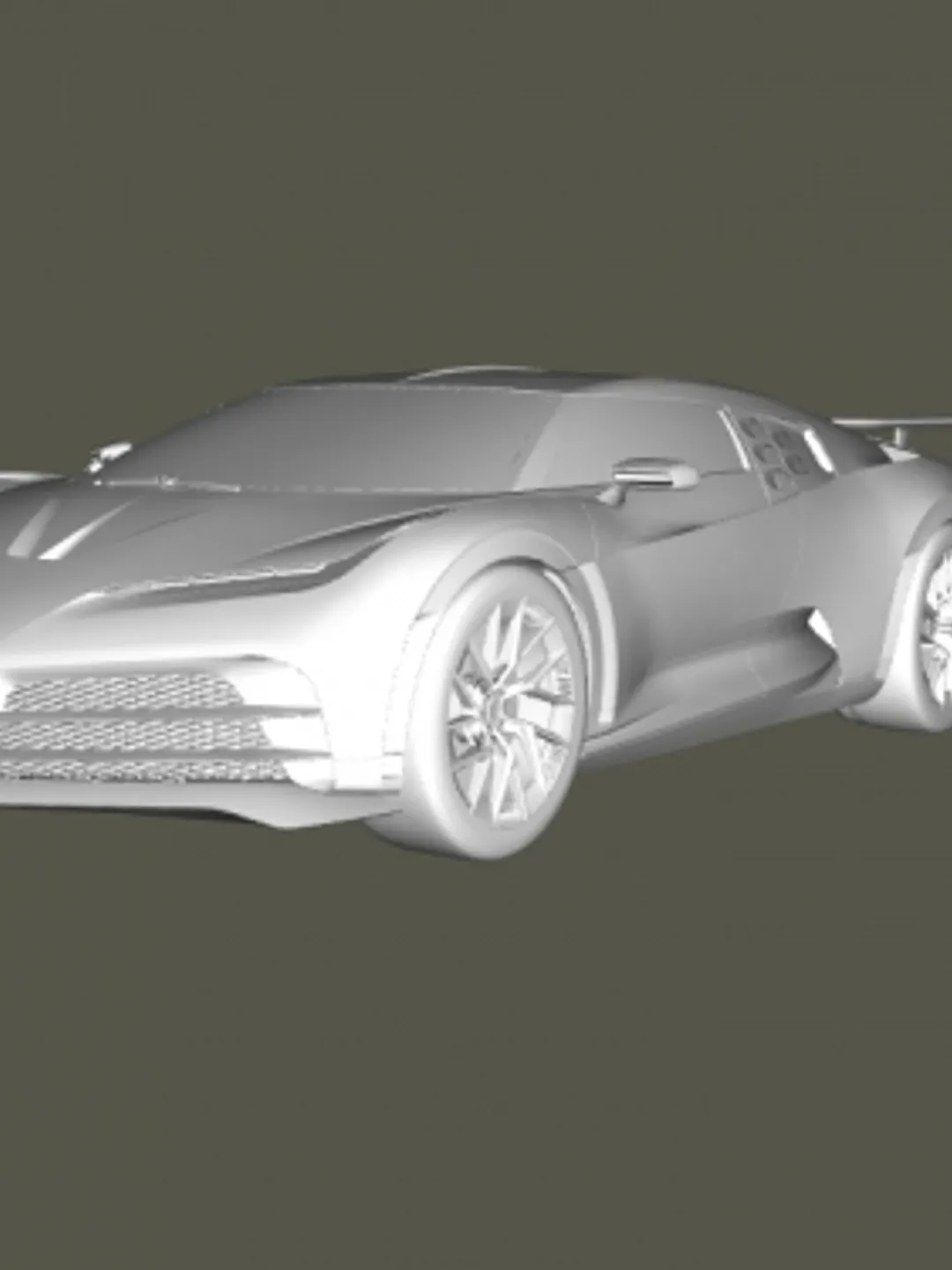 Beauty 1 3d Model Car STL 3D Printing Bugatti Centodieci