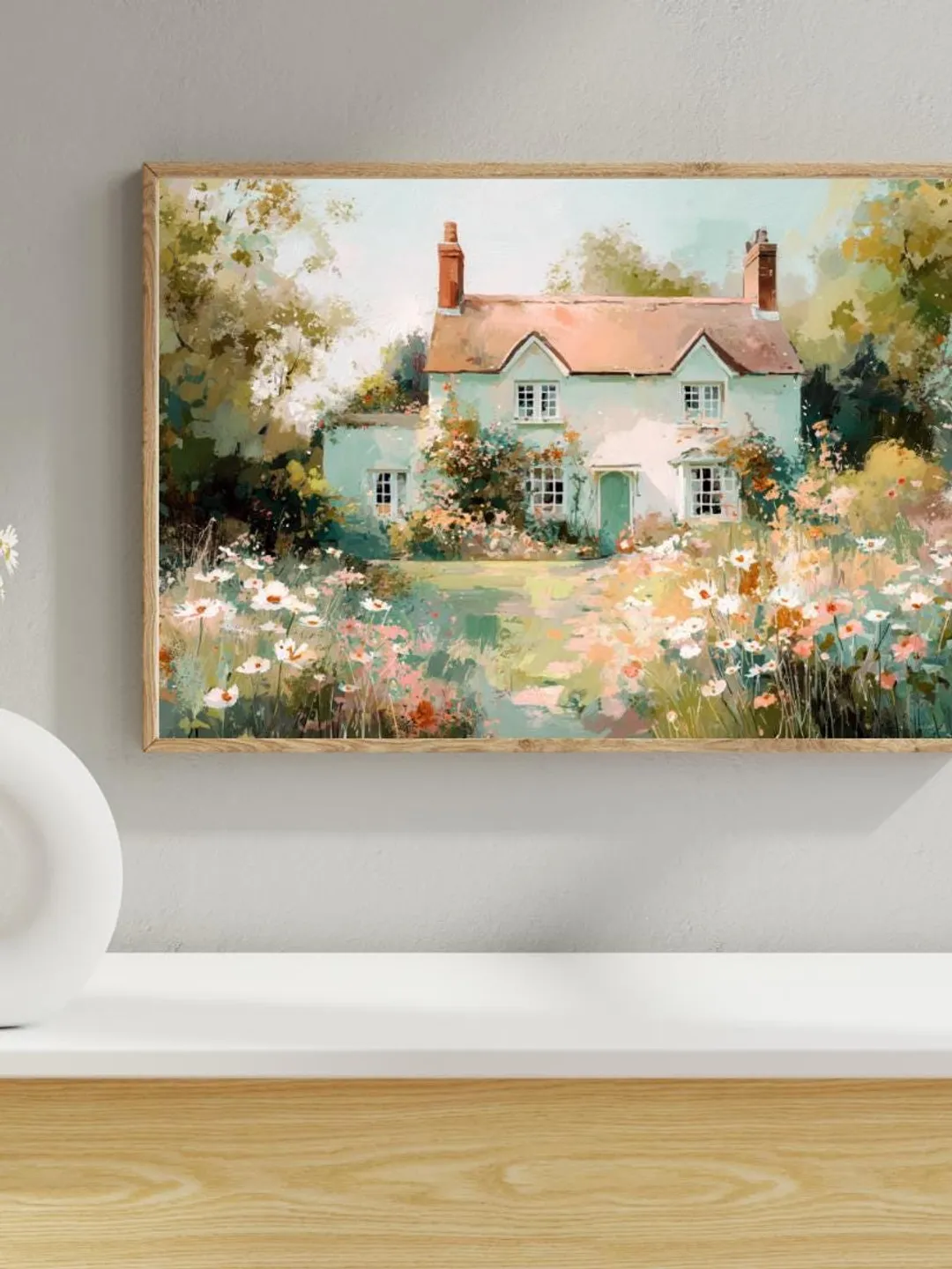 Countryside Landscape Print -Cottagecore Wall Art -French Country Decor ...