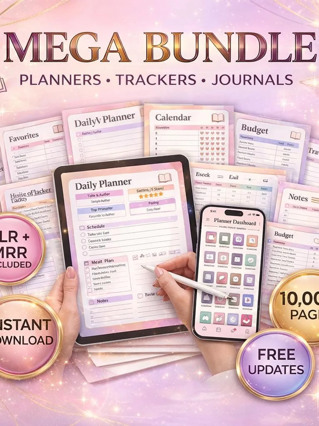 All In One Digital Planner 2026, 2027, 2028 Digital Planner, Digital ...