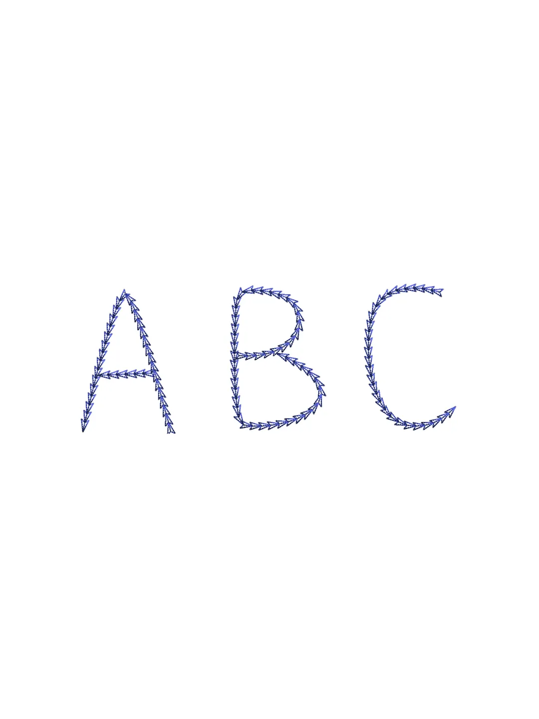 Font machine embroidery design,Script embroidery font,2 sizes Instant Download-09