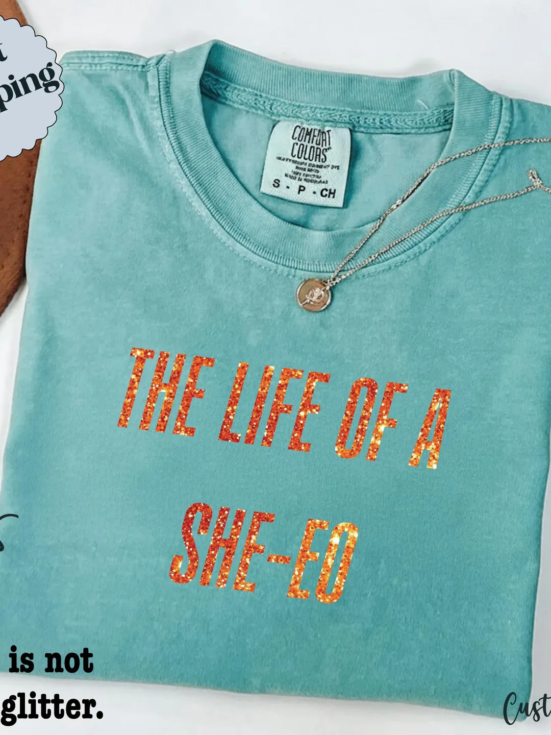 SHE-EO Graphic Tee: Retro Motivational Comfort Colors T-Shirt