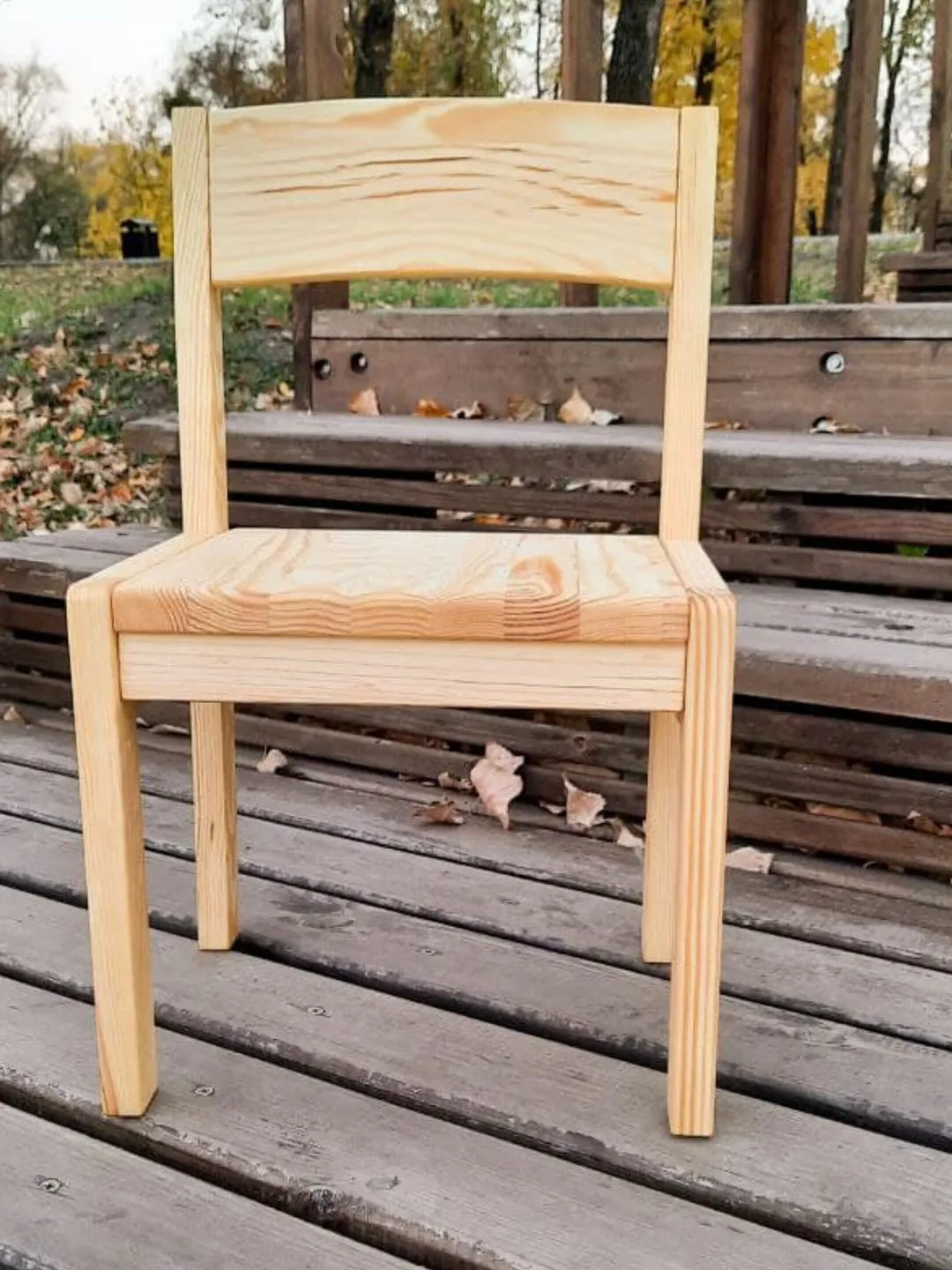 Child chair wood Toddler chair height adjustable from 1,5 years Wooden nursery chair Kids chair wood Child chair minimalist furniture